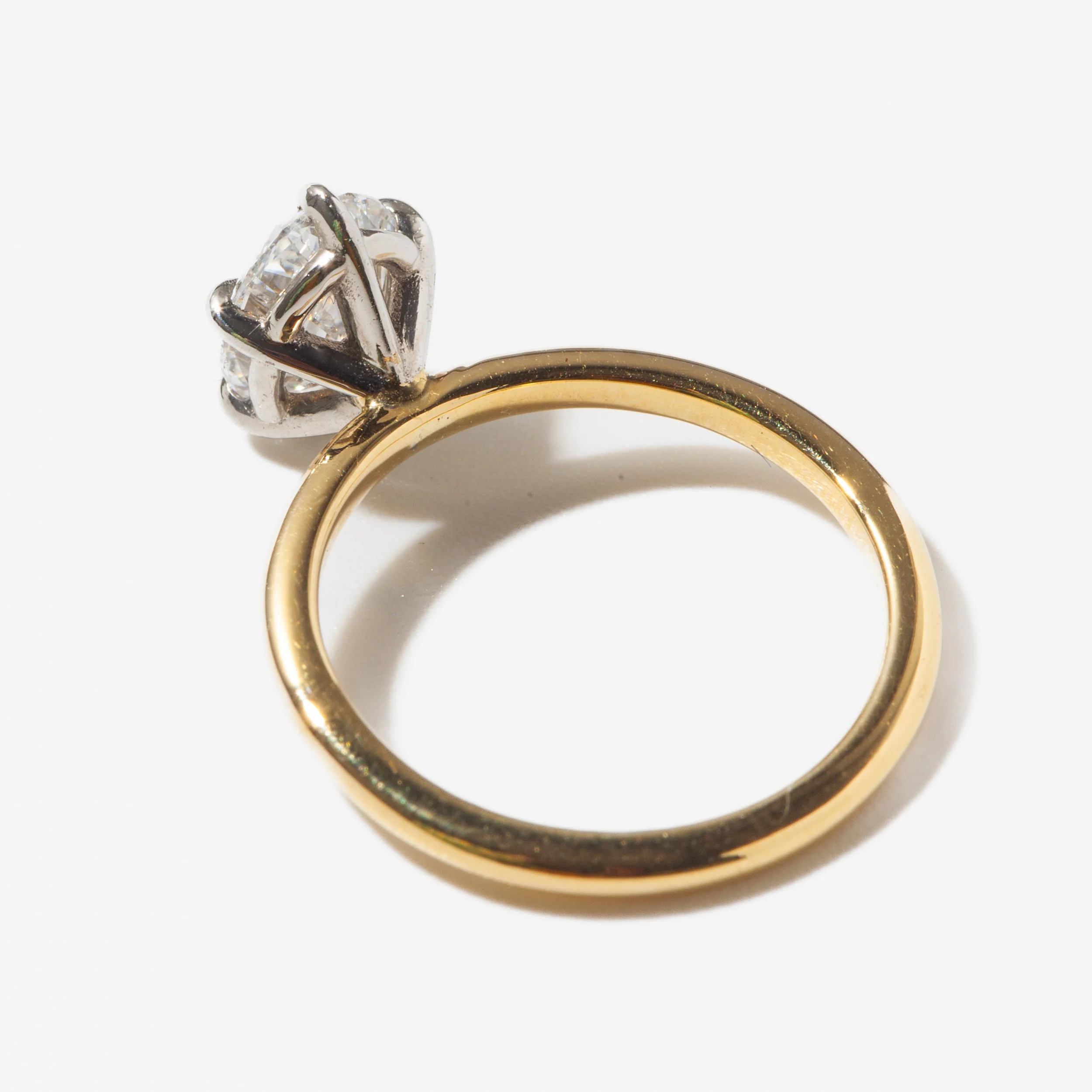 1.50 ct Lab-Grown Oval Diamond Vault Ring - Image 5