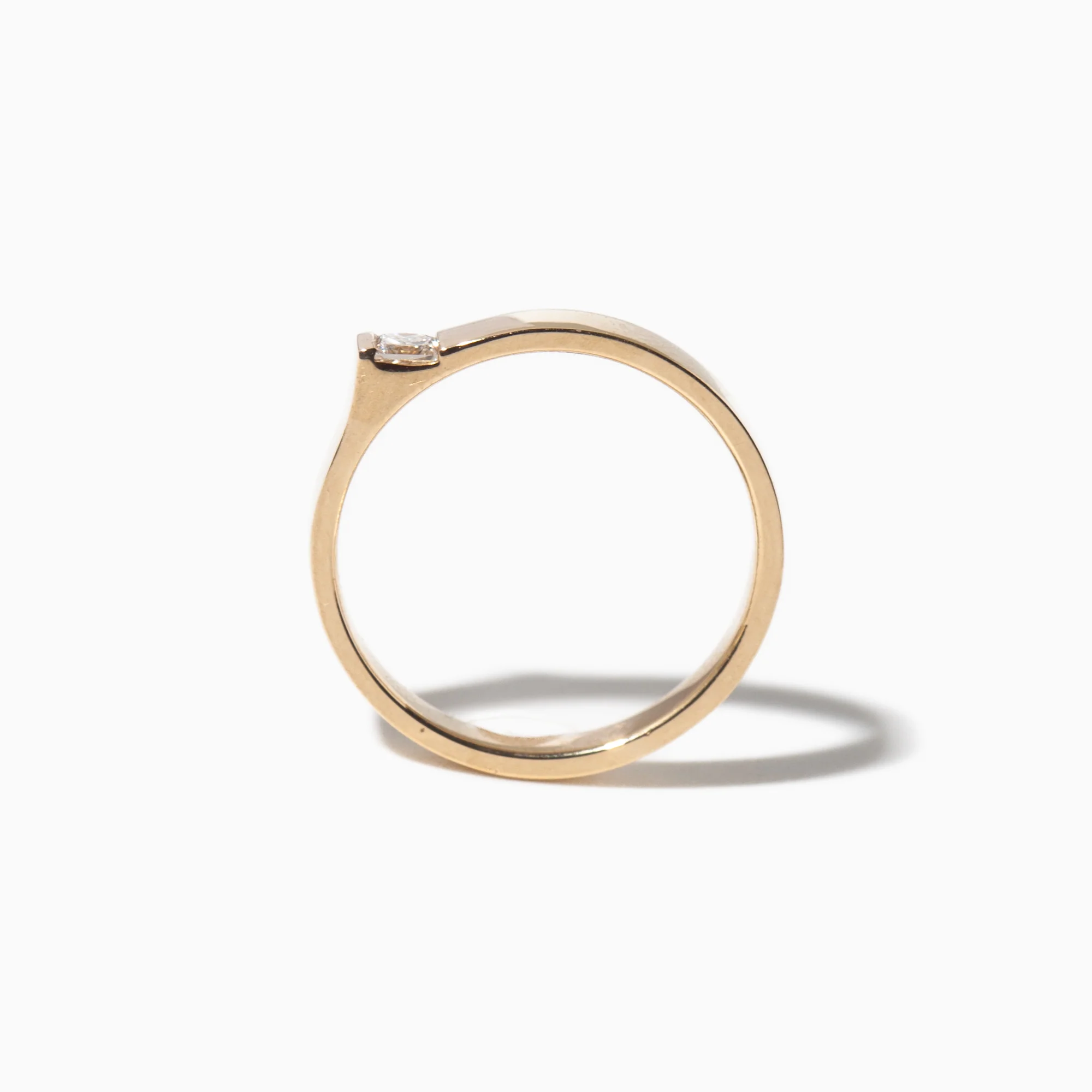 2.5 mm Braga Ring with Diamond - Image 3