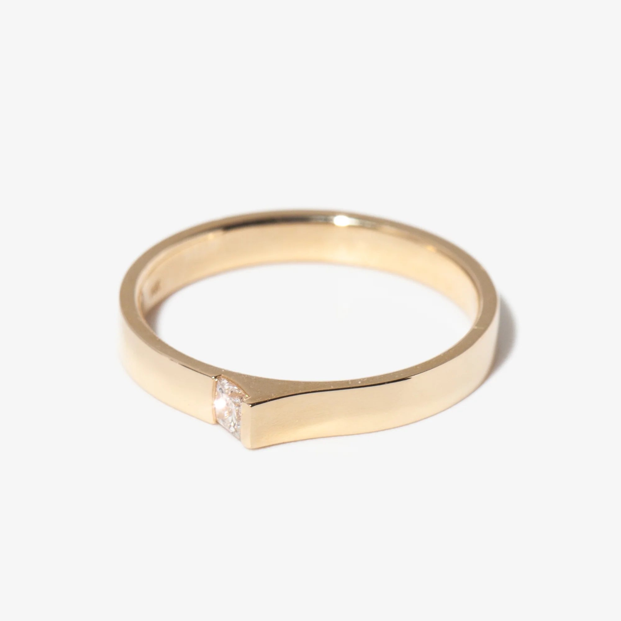 2.5 mm Braga Ring with Diamond - Image 4