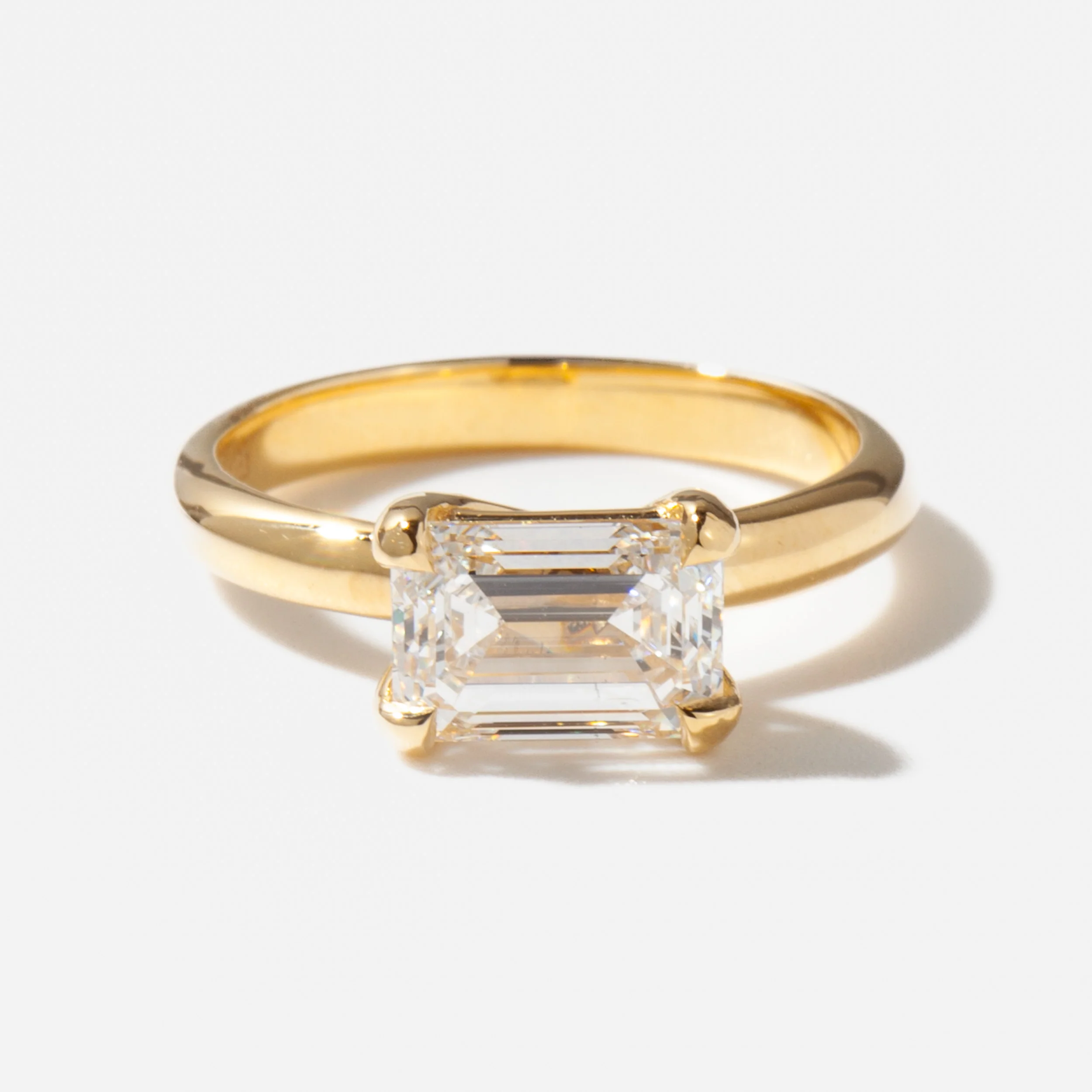 Aerie Emerald-Cut Diamond Solitaire