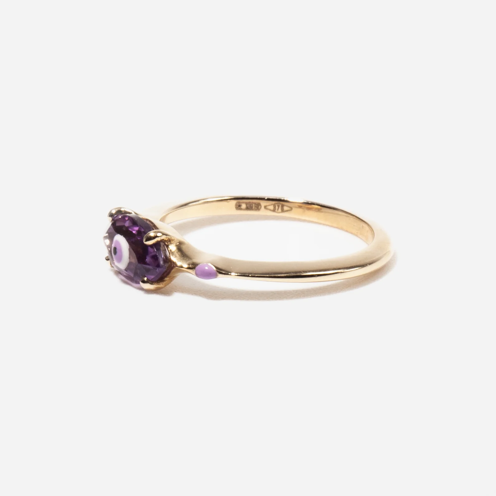 Amethyst Fortuneye Balance Ring - Image 3