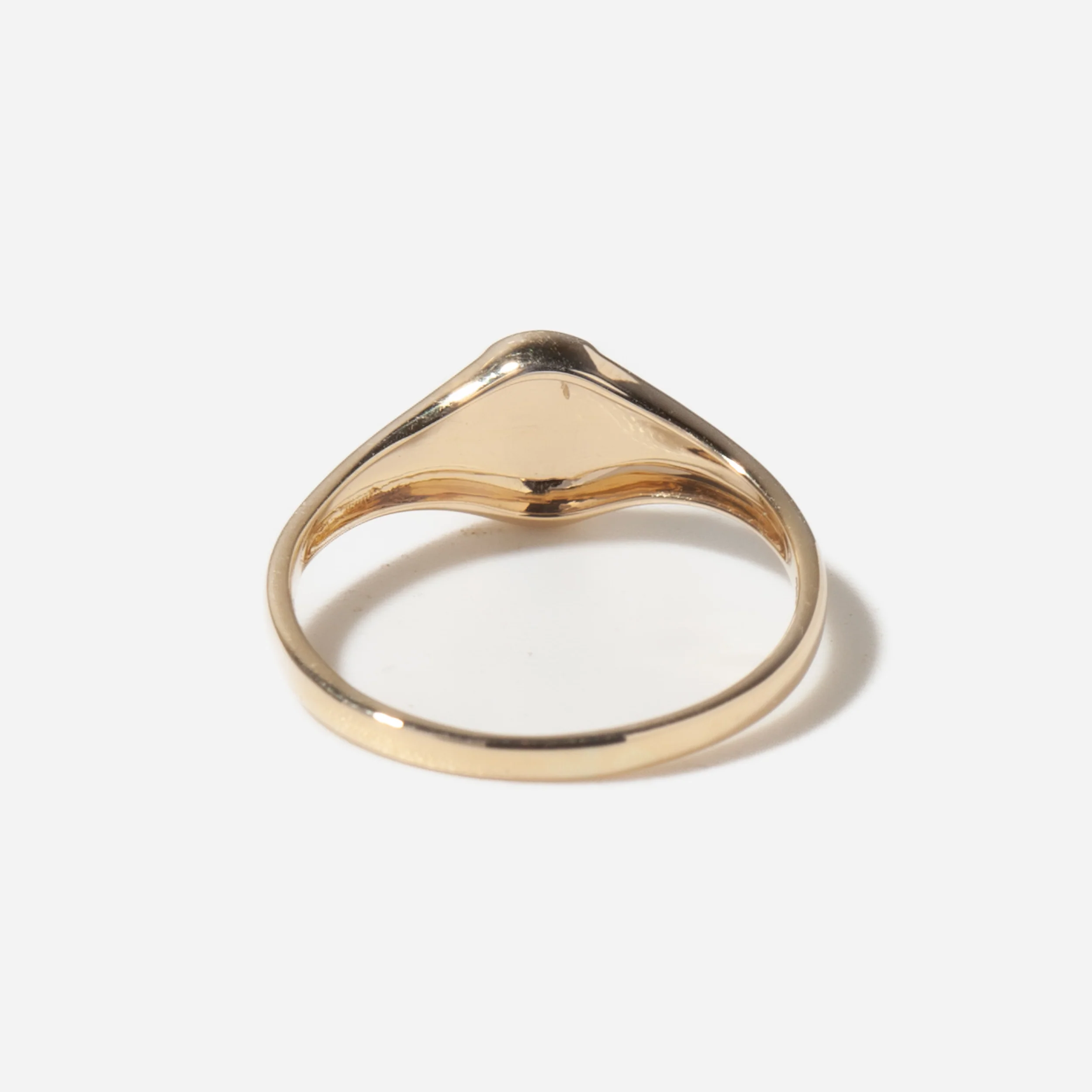 Baby Signet Gold Ring - Image 3