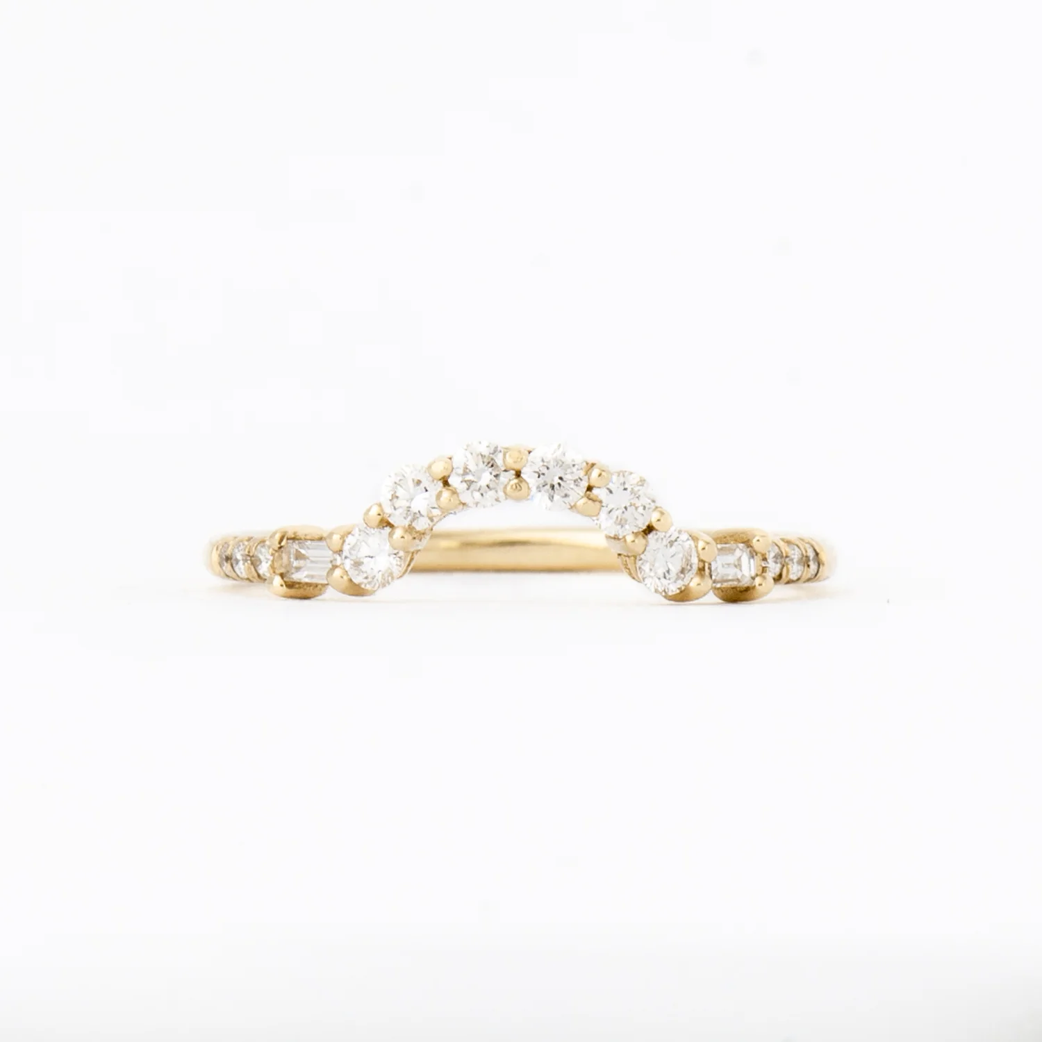 Baguette Diamond Arch Ring