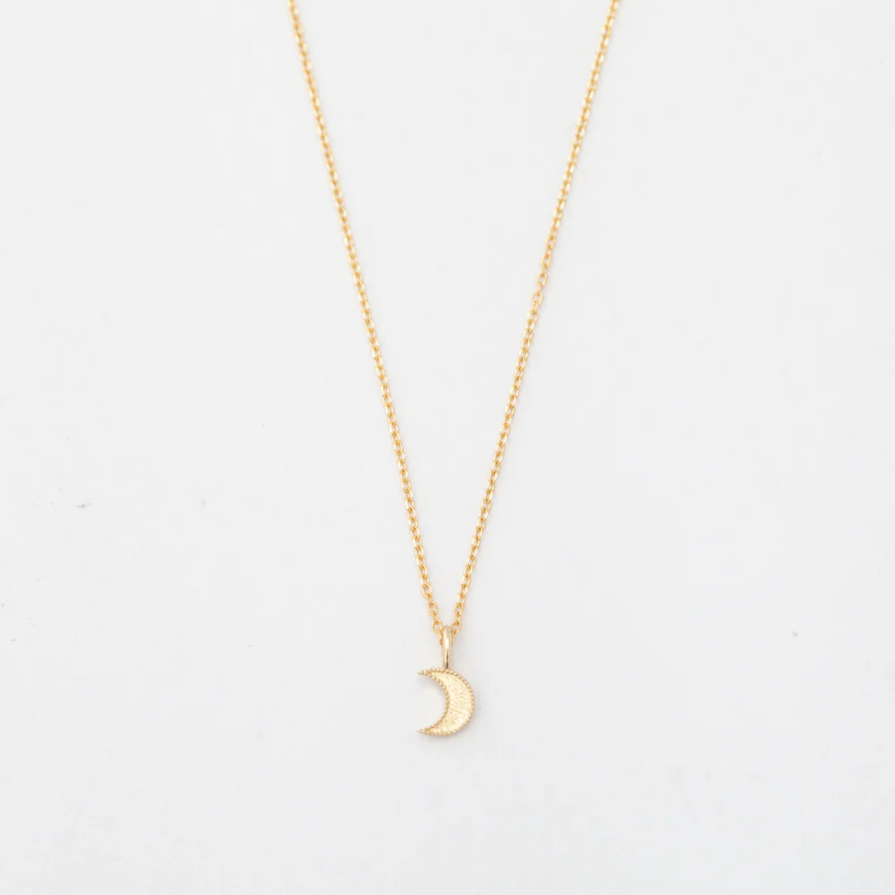 Beaded Moon Necklace