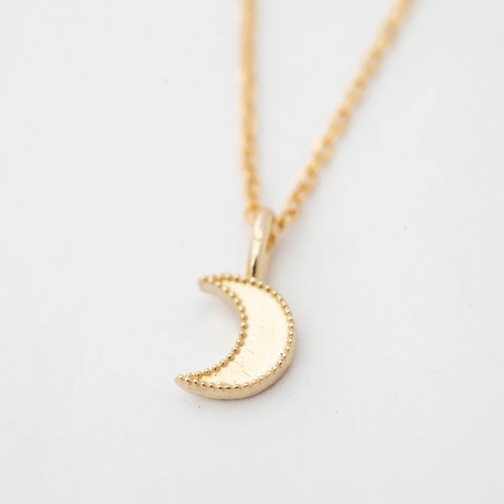 Beaded Moon Necklace - Image 3