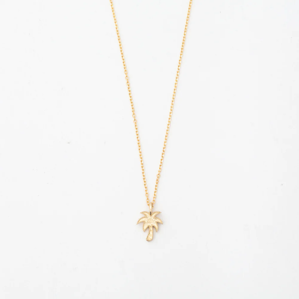 Beaded Palm Tree Necklace