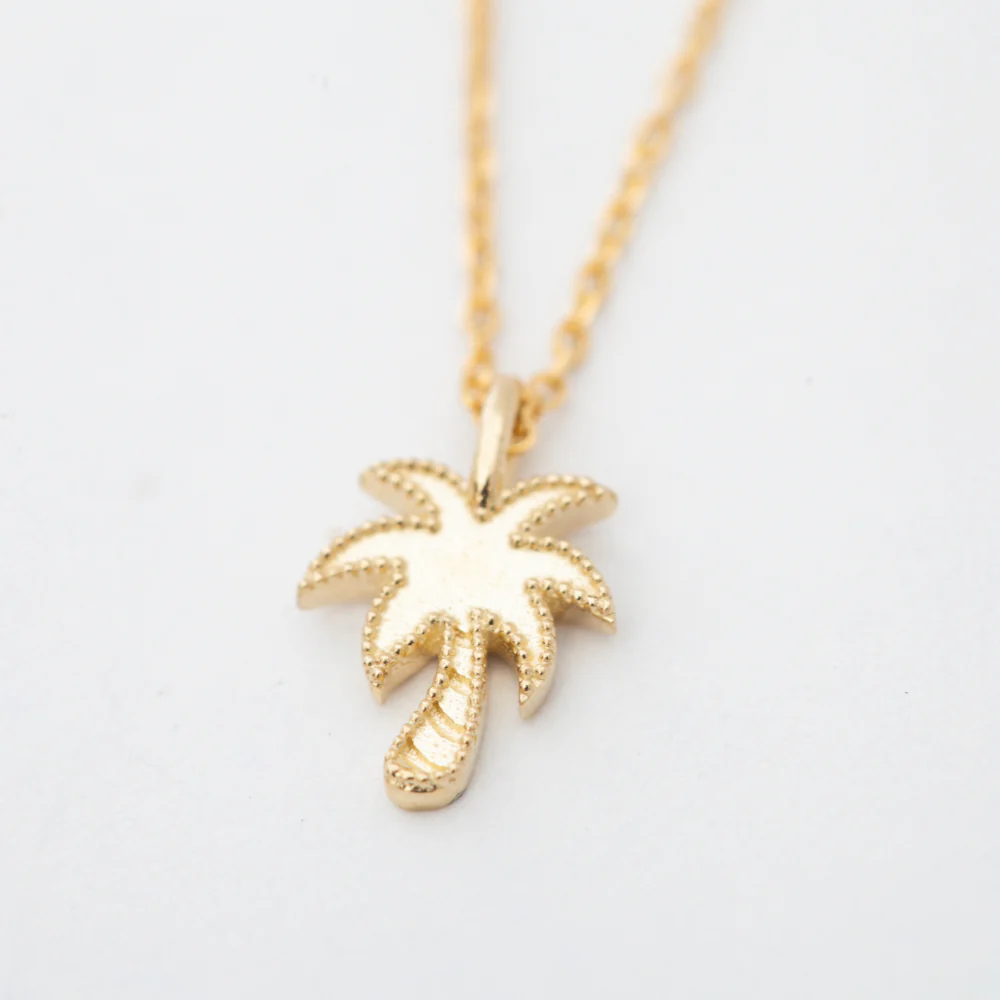 Beaded Palm Tree Necklace - Image 2