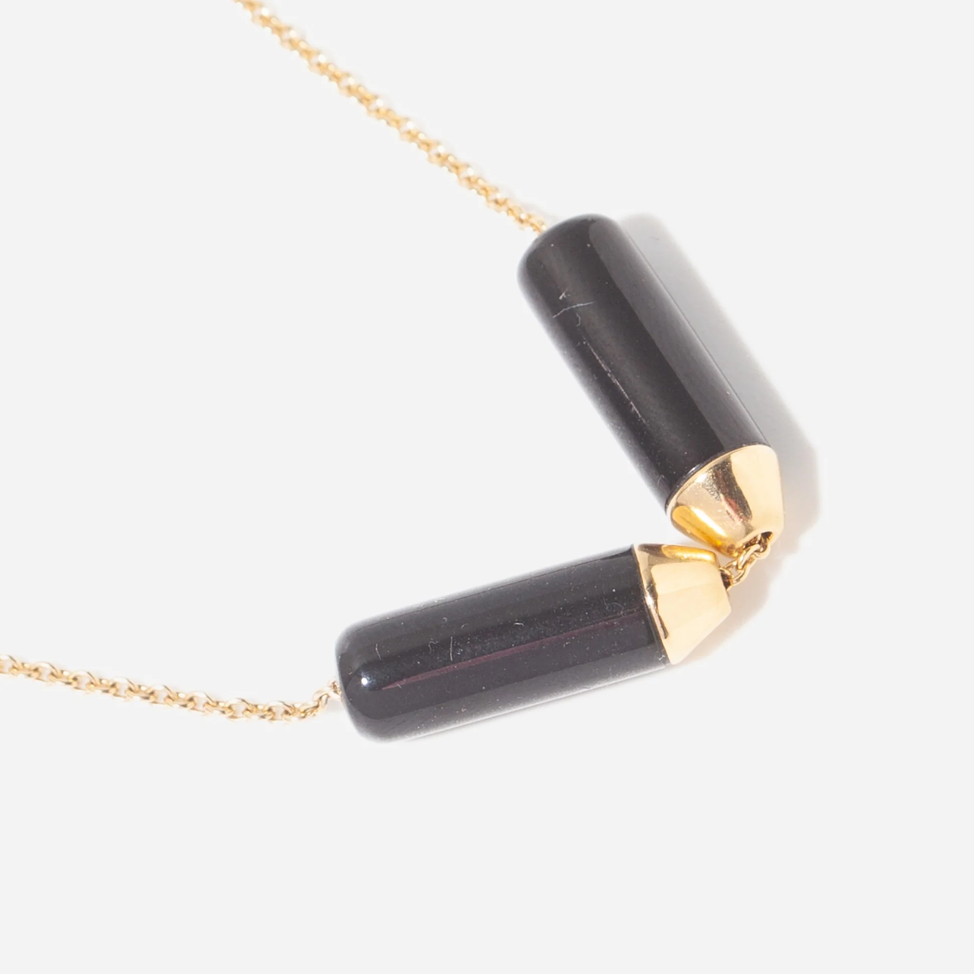 Black Jade Open Necklace - Image 2