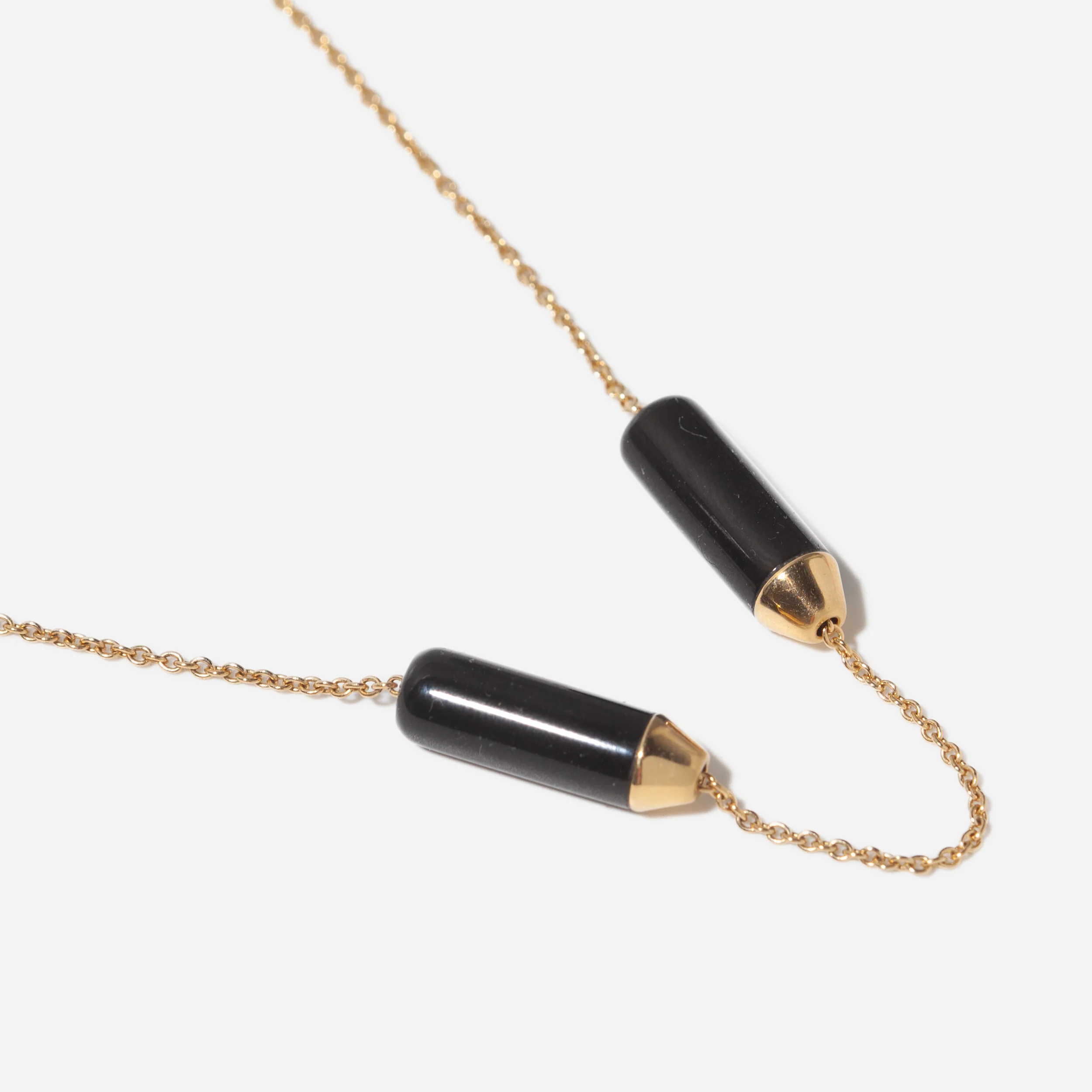 Black Jade Open Necklace - Image 4