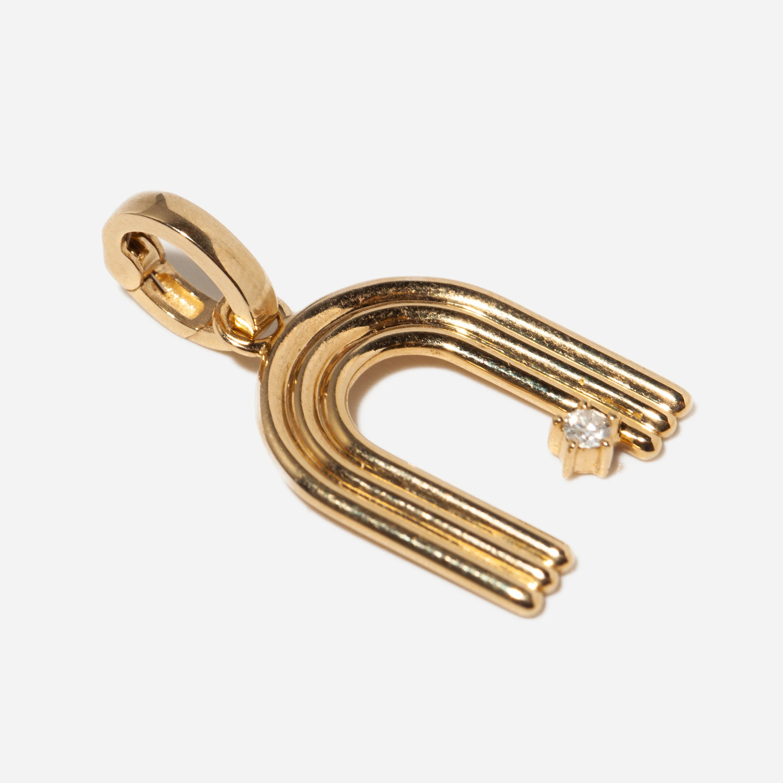 Groovy Diamond Initial Charm - Image 17
