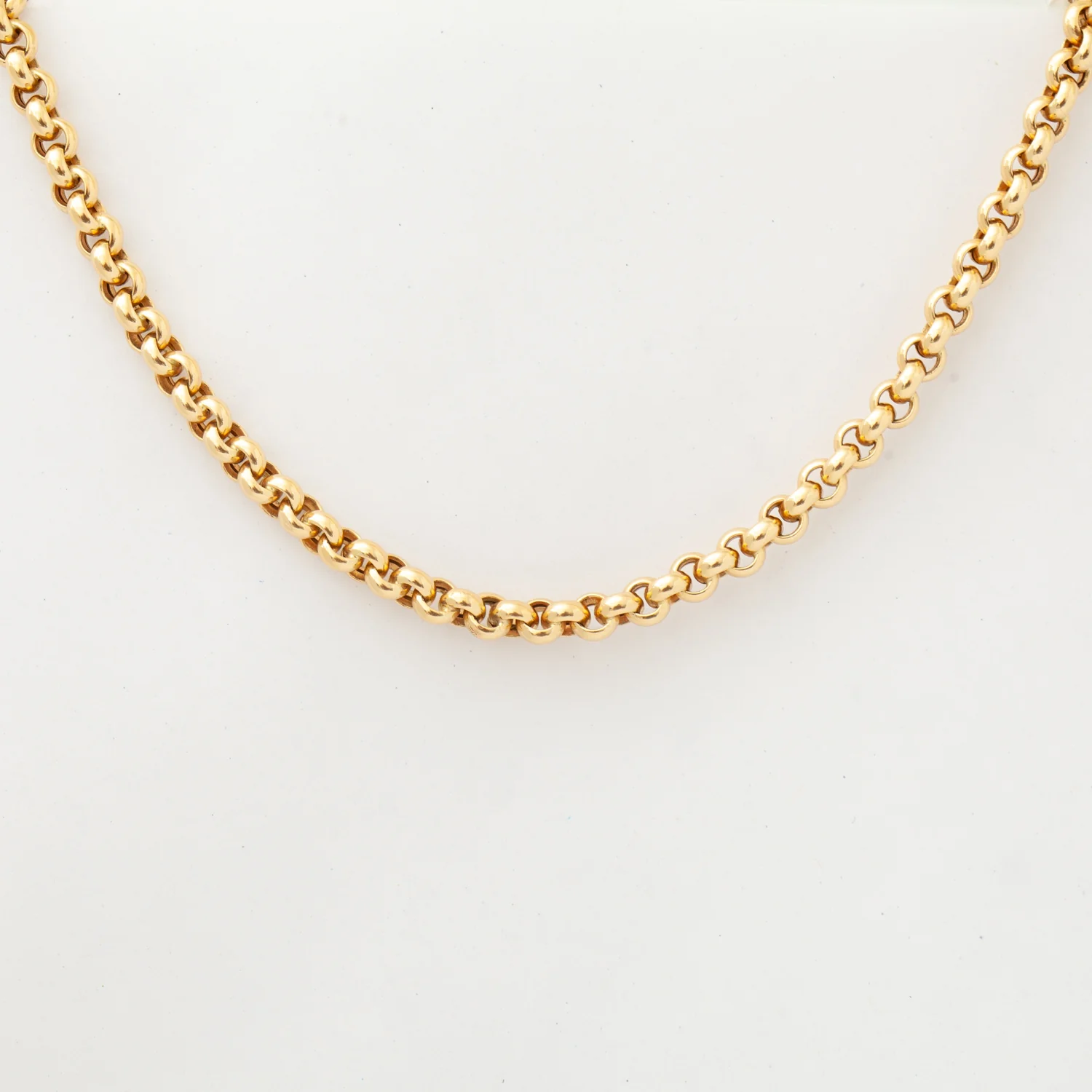 Chunky Rolo Chain Necklace - Image 3