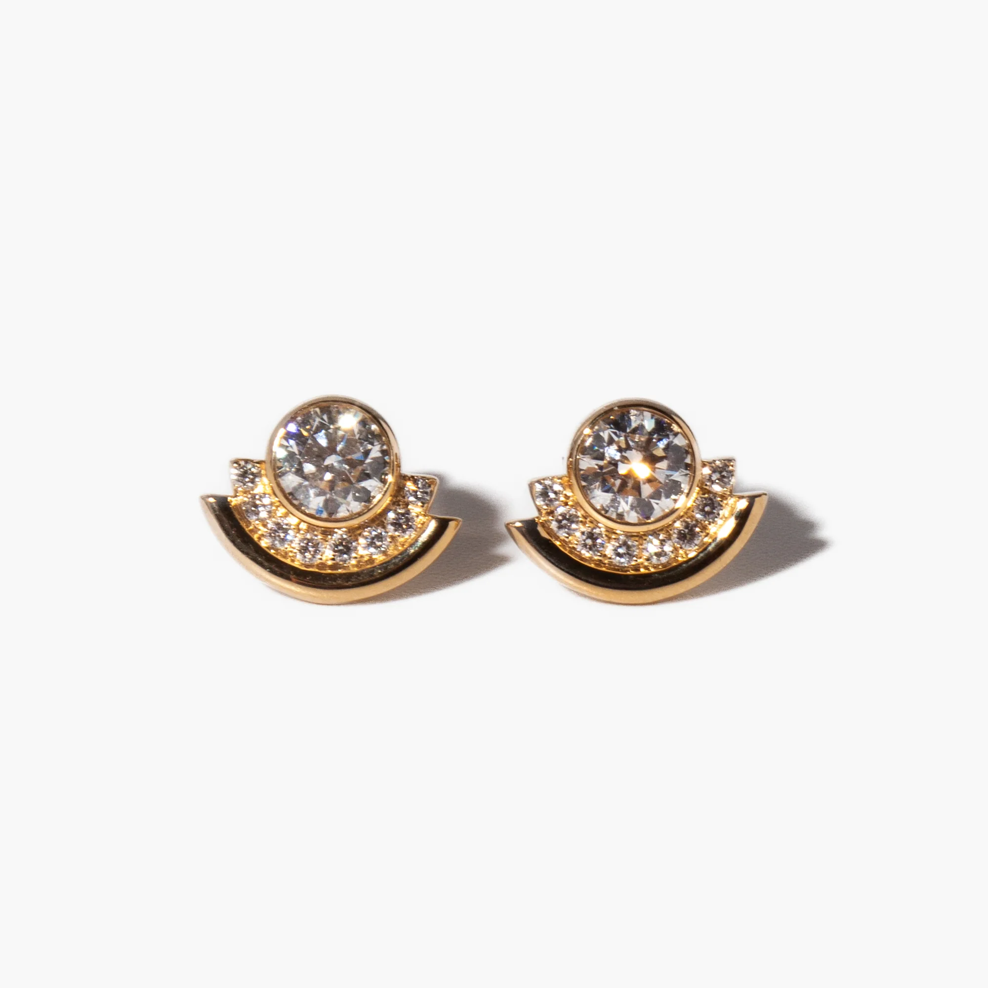 Diamond Arc Studs