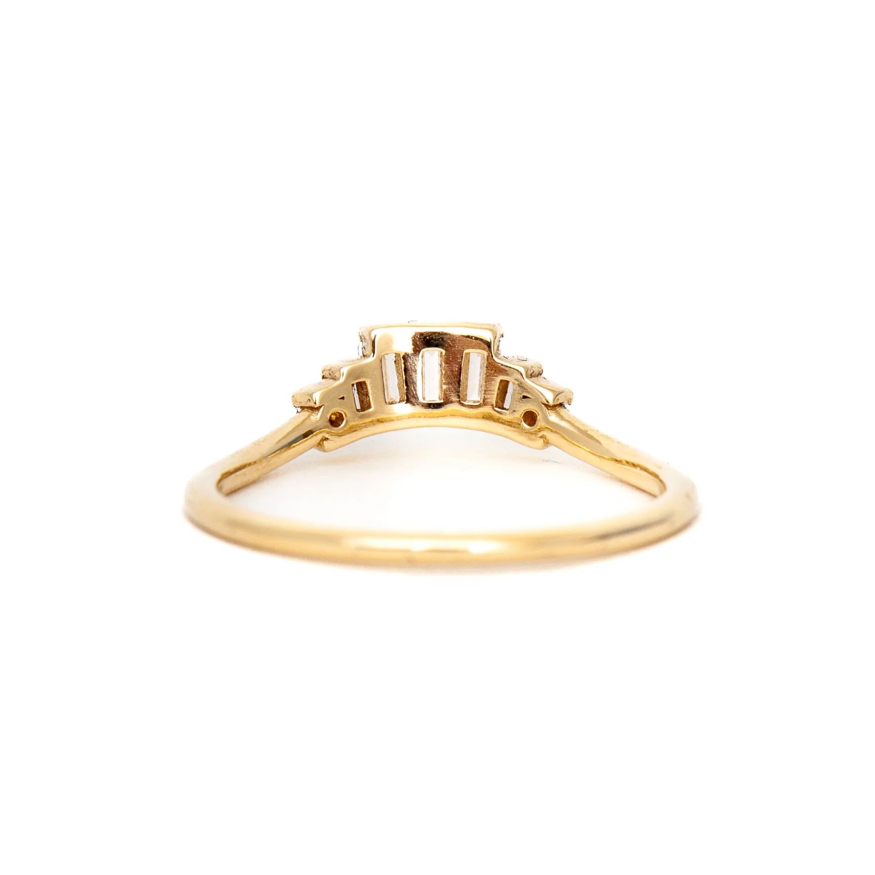 Diamond Baguette Crown Arch Band - Image 4