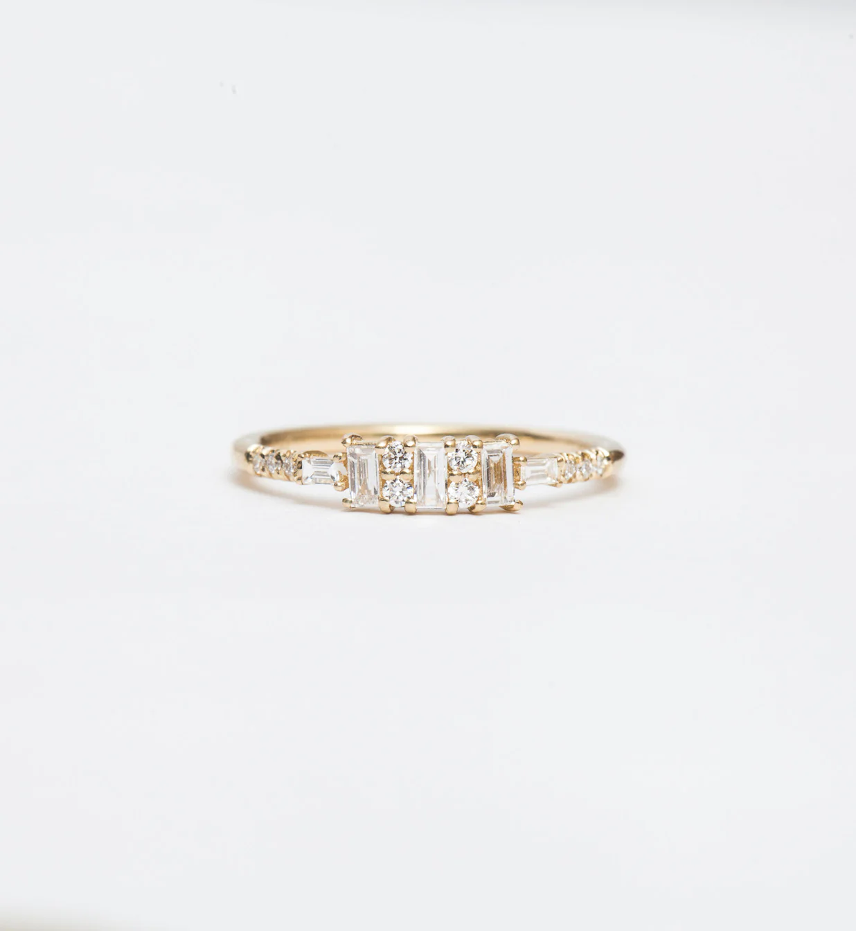 Diamond Baguette Reflection Ring