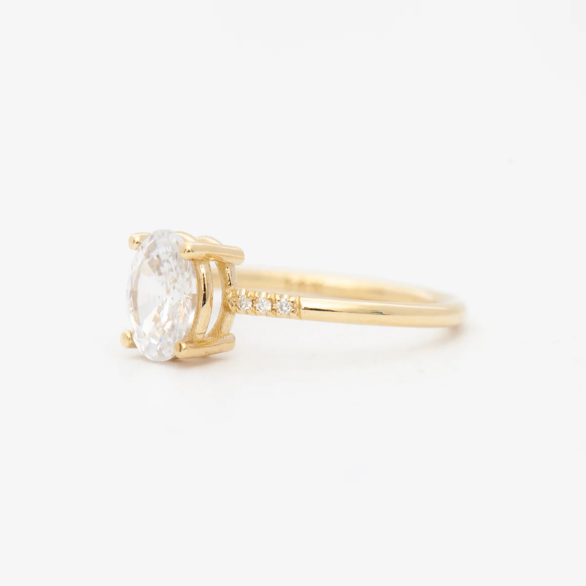 Diamond Oval Equilibrium Ring - Image 3