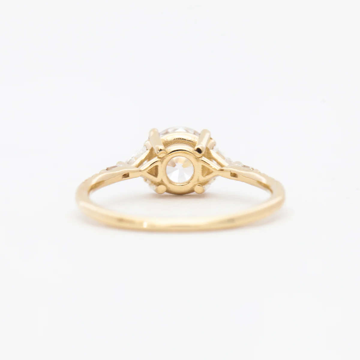 Diamond Trillion Baguette Equilibrium Ring - Image 4