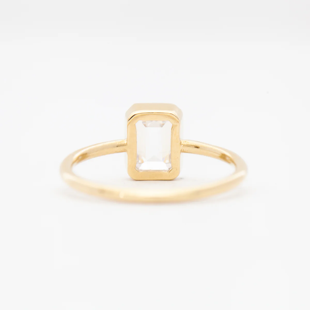 Emerald-Cut Diamond Wisp Ring - Image 4