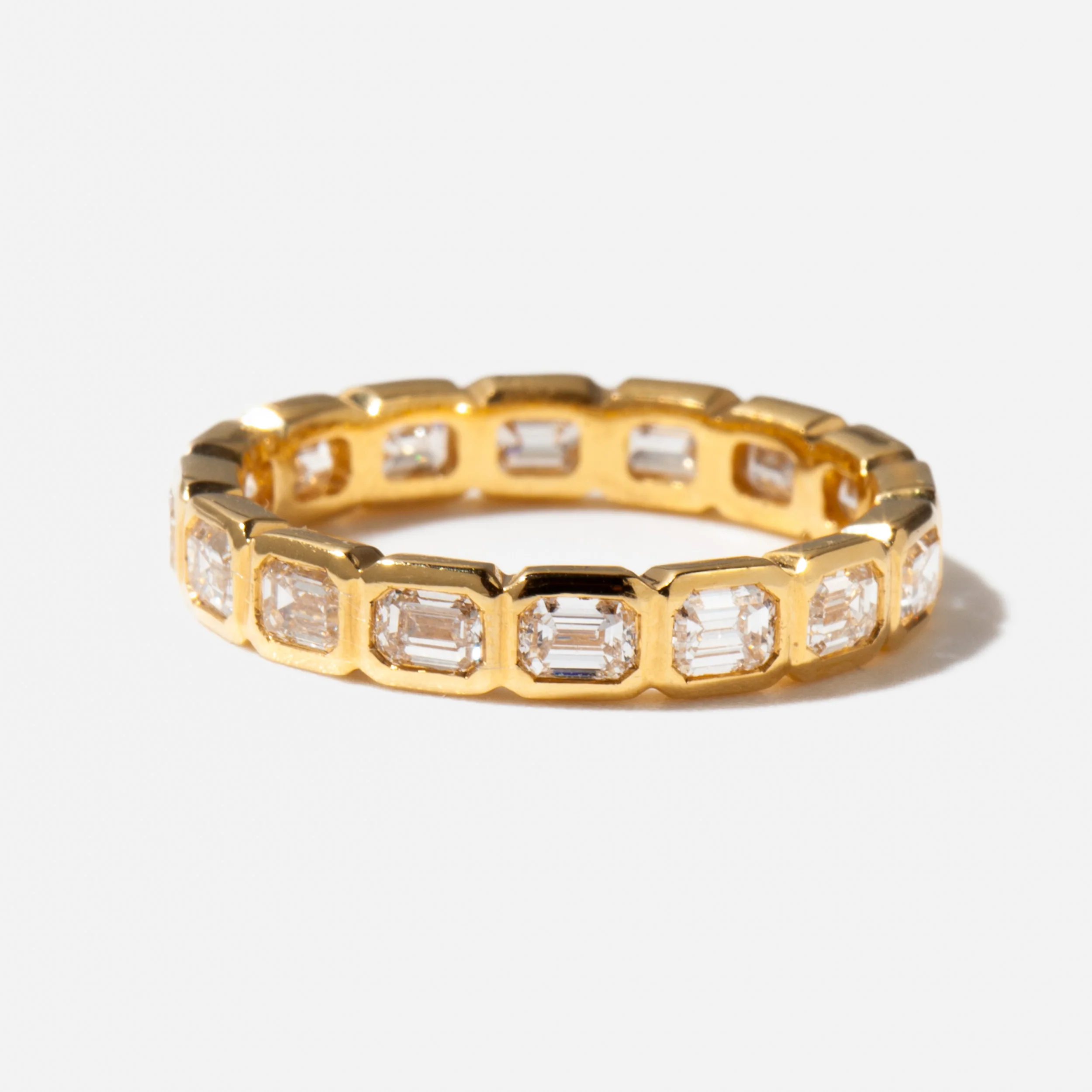 Emerald-Cut Parquet Band