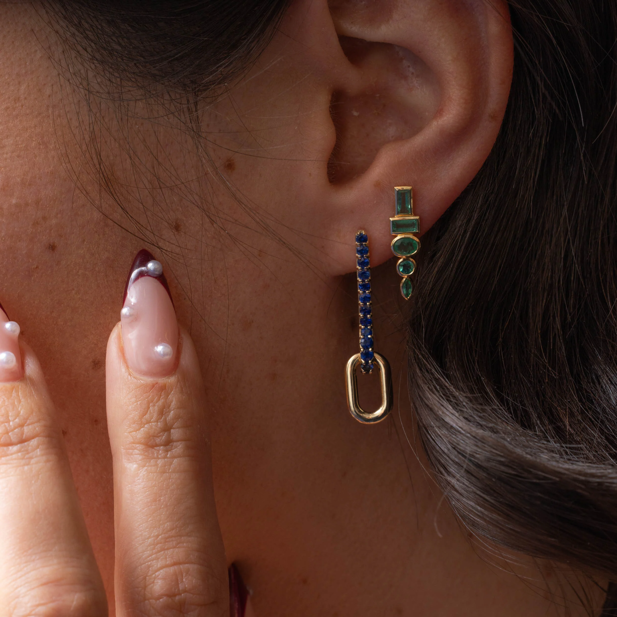Emerald Totem Studs - Image 2