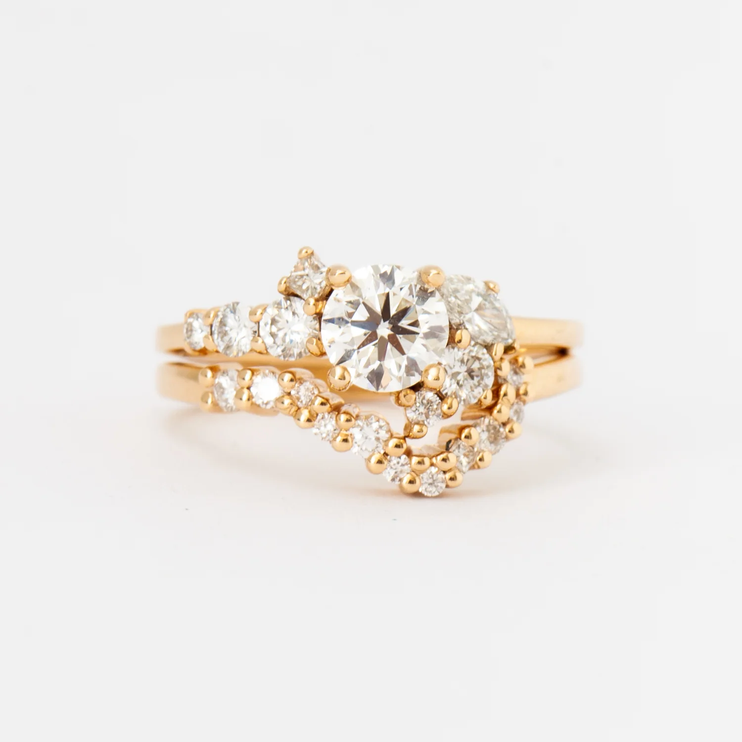 Exclusive Prism Diamond Cluster Band - Image 5