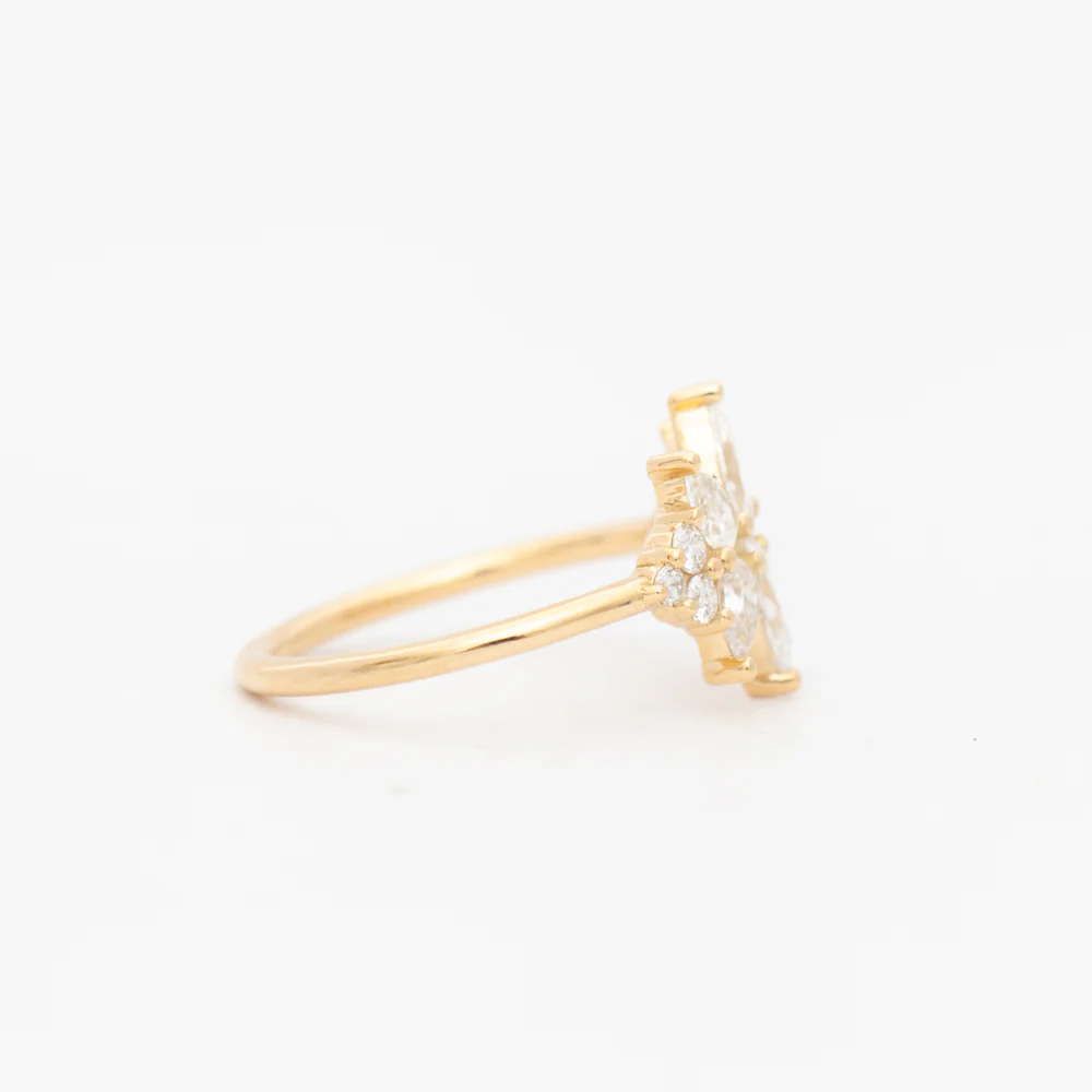 Flora Diamond Cluster Ring - Image 3