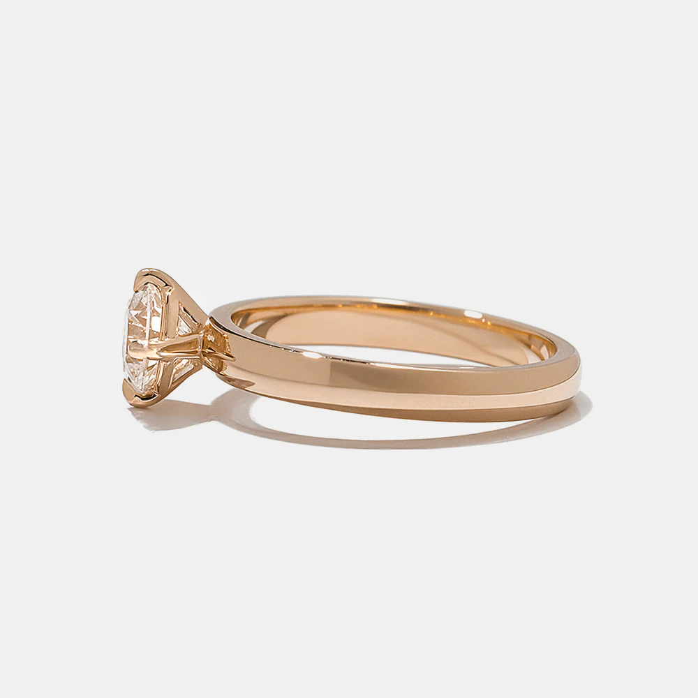 Franklin Round Solitaire in Rose Gold - Image 4