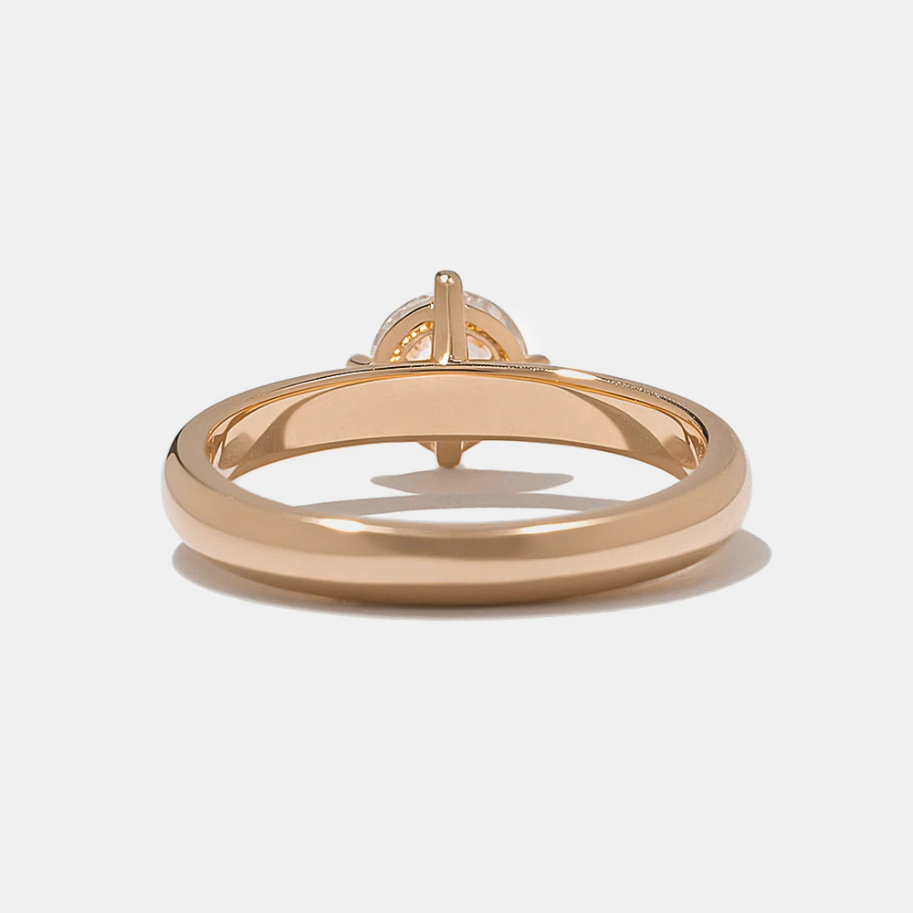 Franklin Round Solitaire in Rose Gold - Image 5