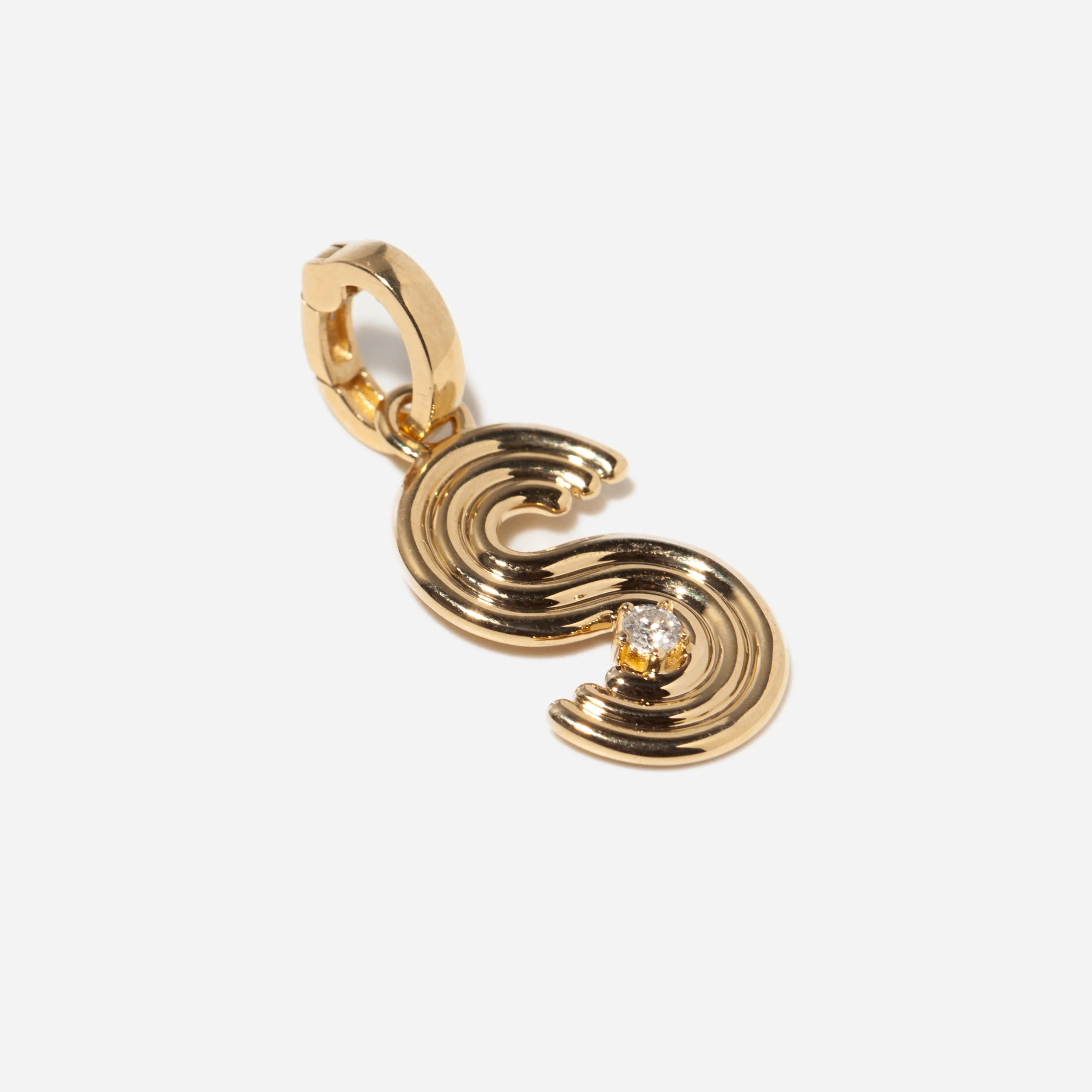 Groovy Diamond Initial Charm - Image 14