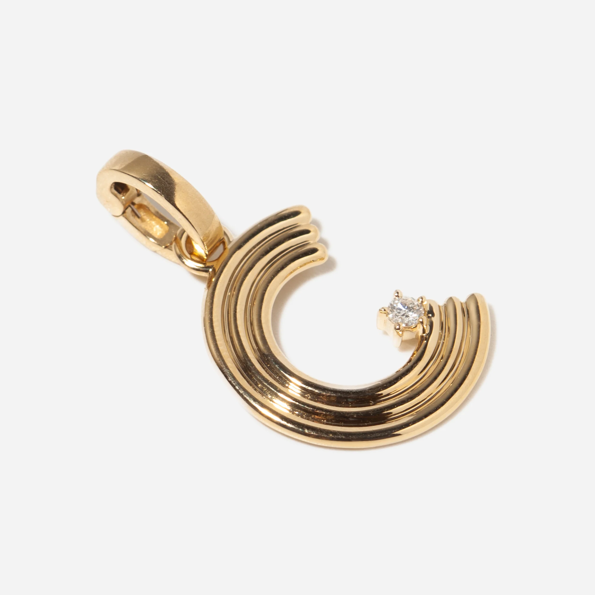 Groovy Diamond Initial Charm - Image 21