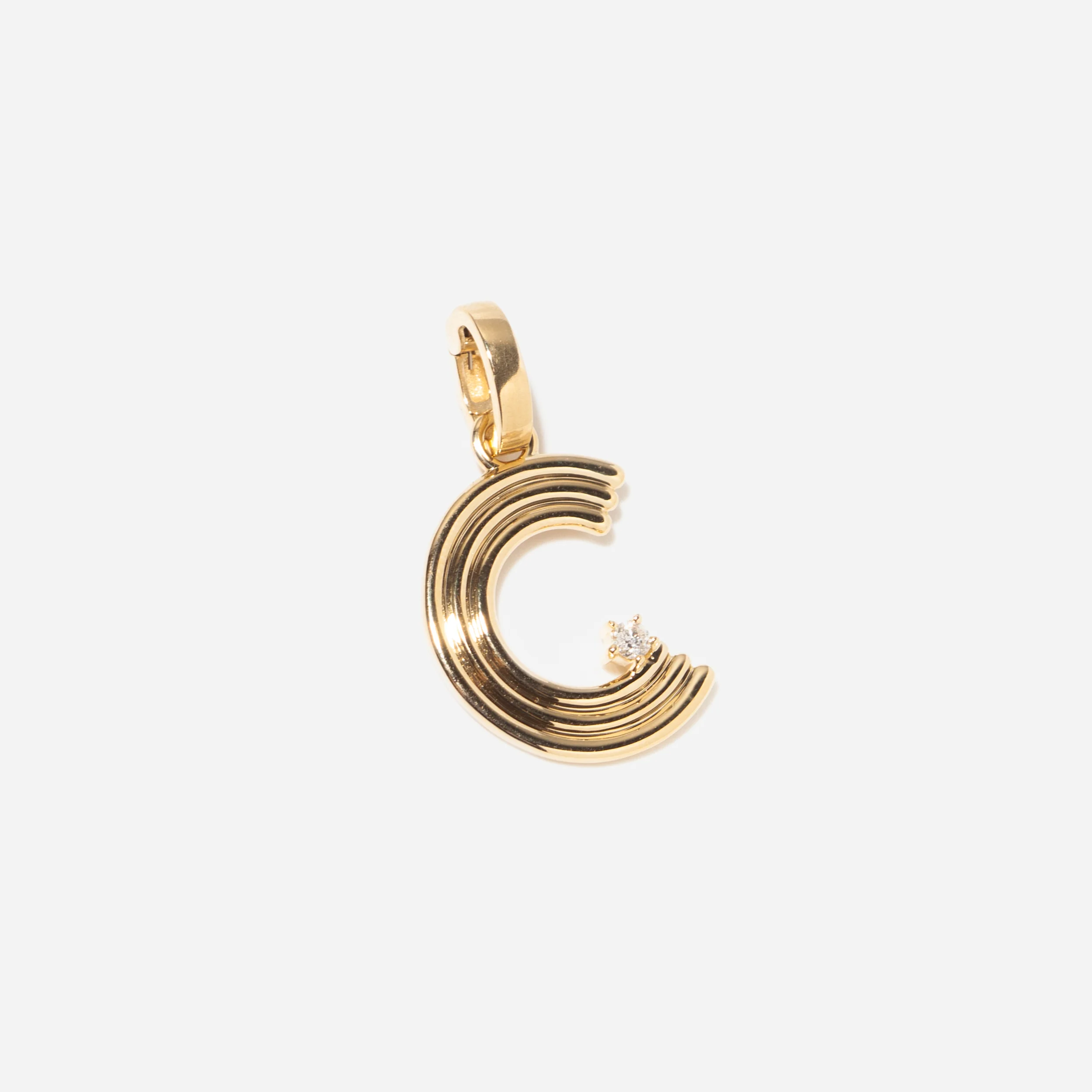 Groovy Diamond Initial Charm - Image 23