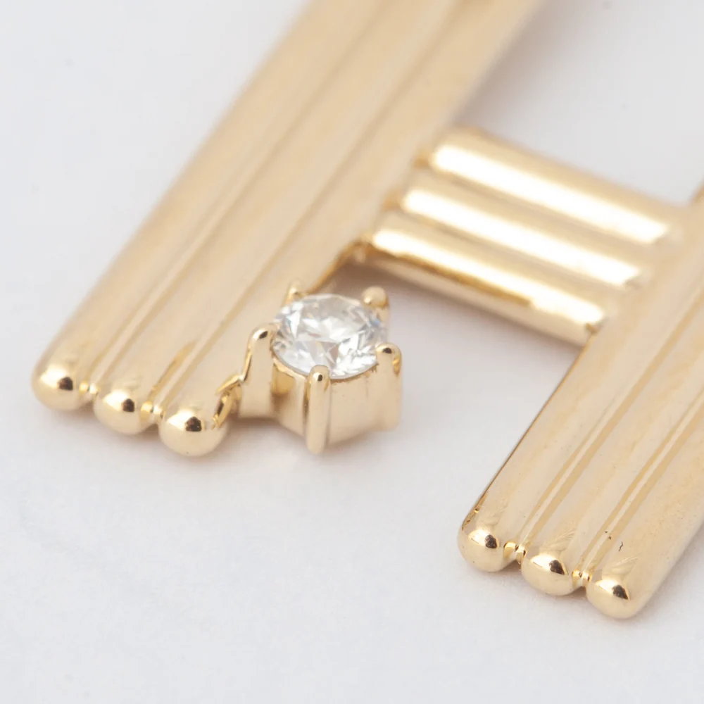 Groovy Diamond Initial Charm - Image 4