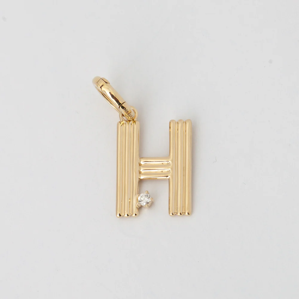 Groovy Diamond Initial Charm - Image 5