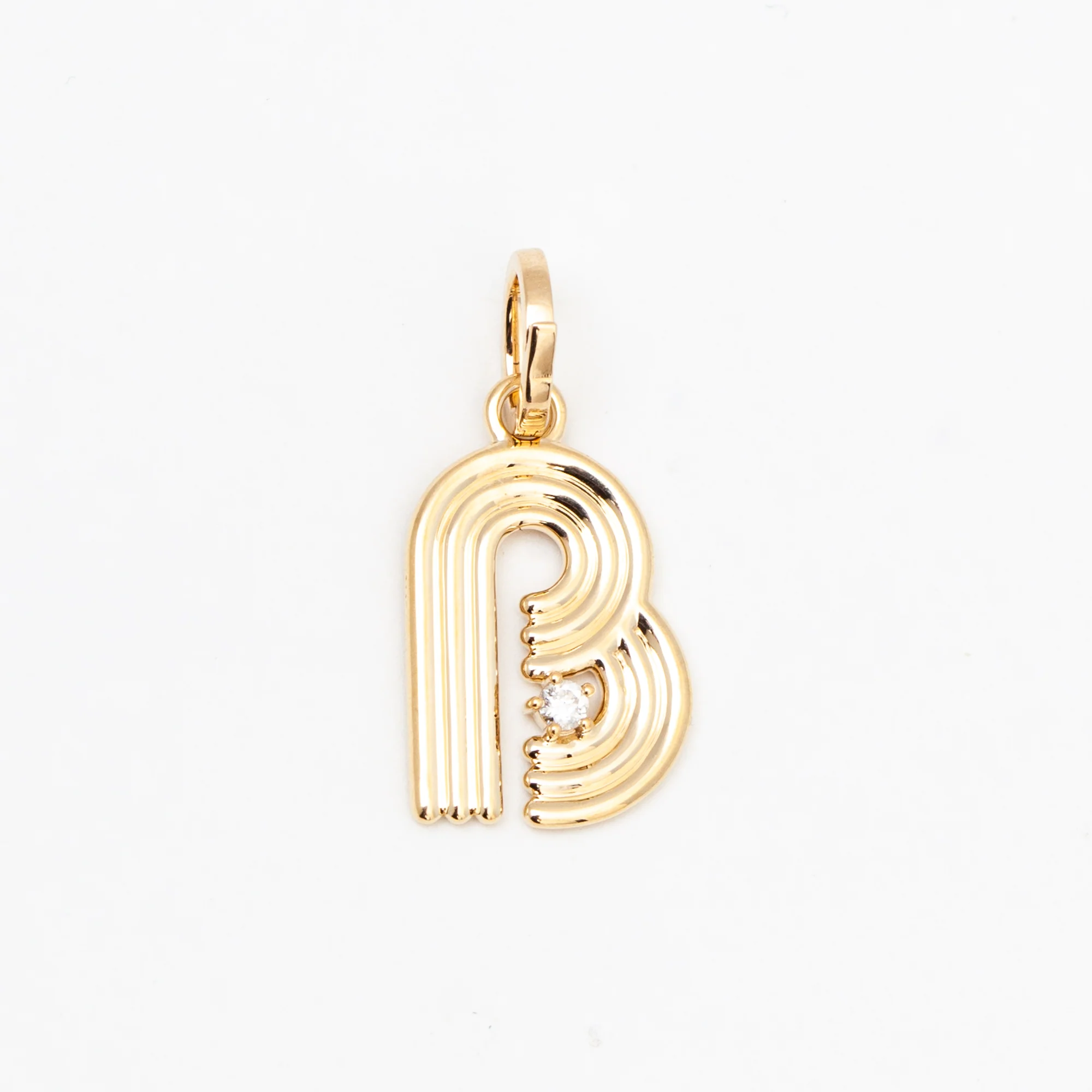 Groovy Diamond Initial Charm - Image 9