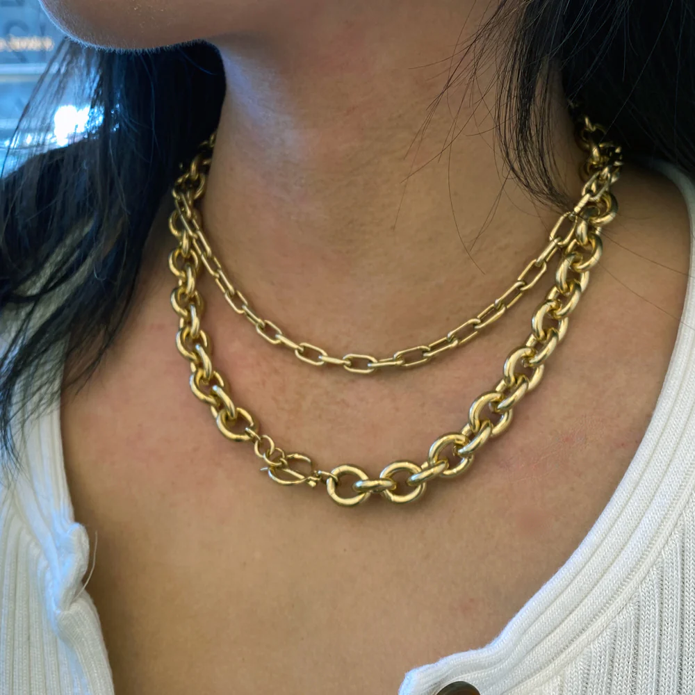5.3mm Italian Chain Link Necklace - Image 2