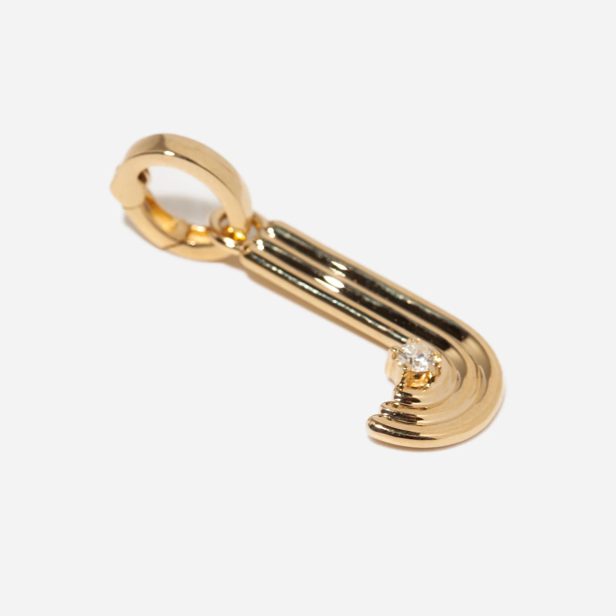 Groovy Diamond Initial Charm - Image 11
