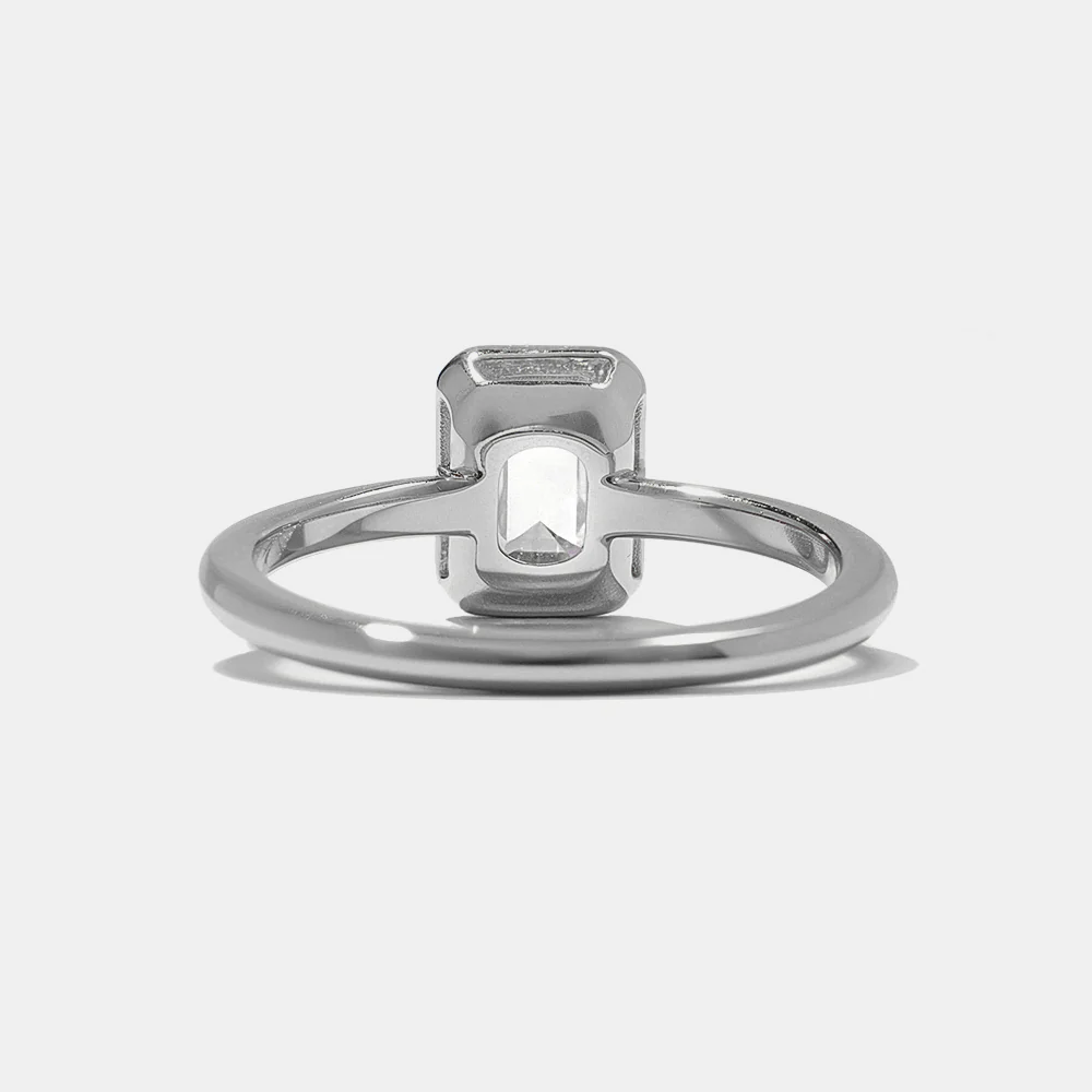 Jackson Emerald-Cut Solitaire in Platinum - Image 5