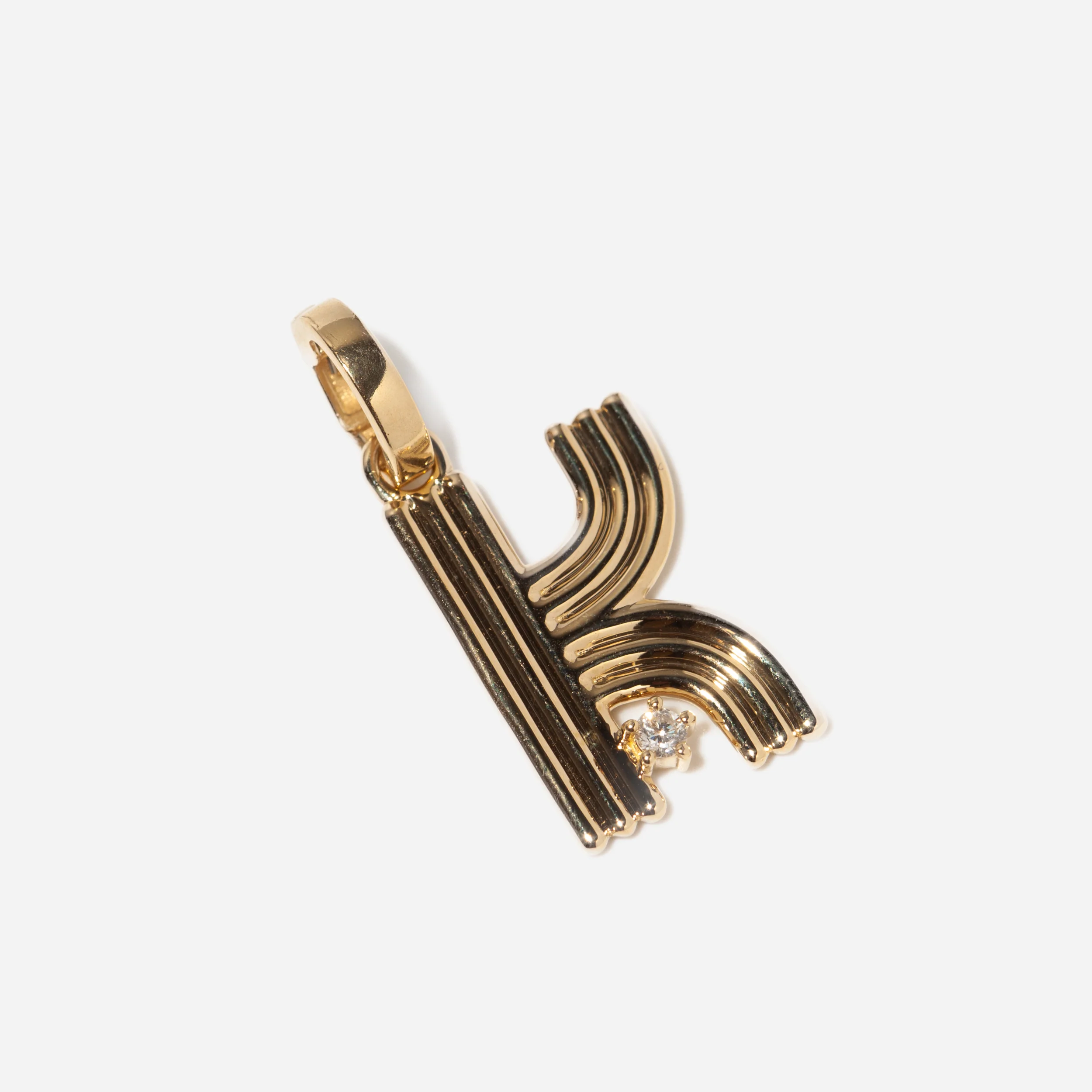 Groovy Diamond Initial Charm - Image 16