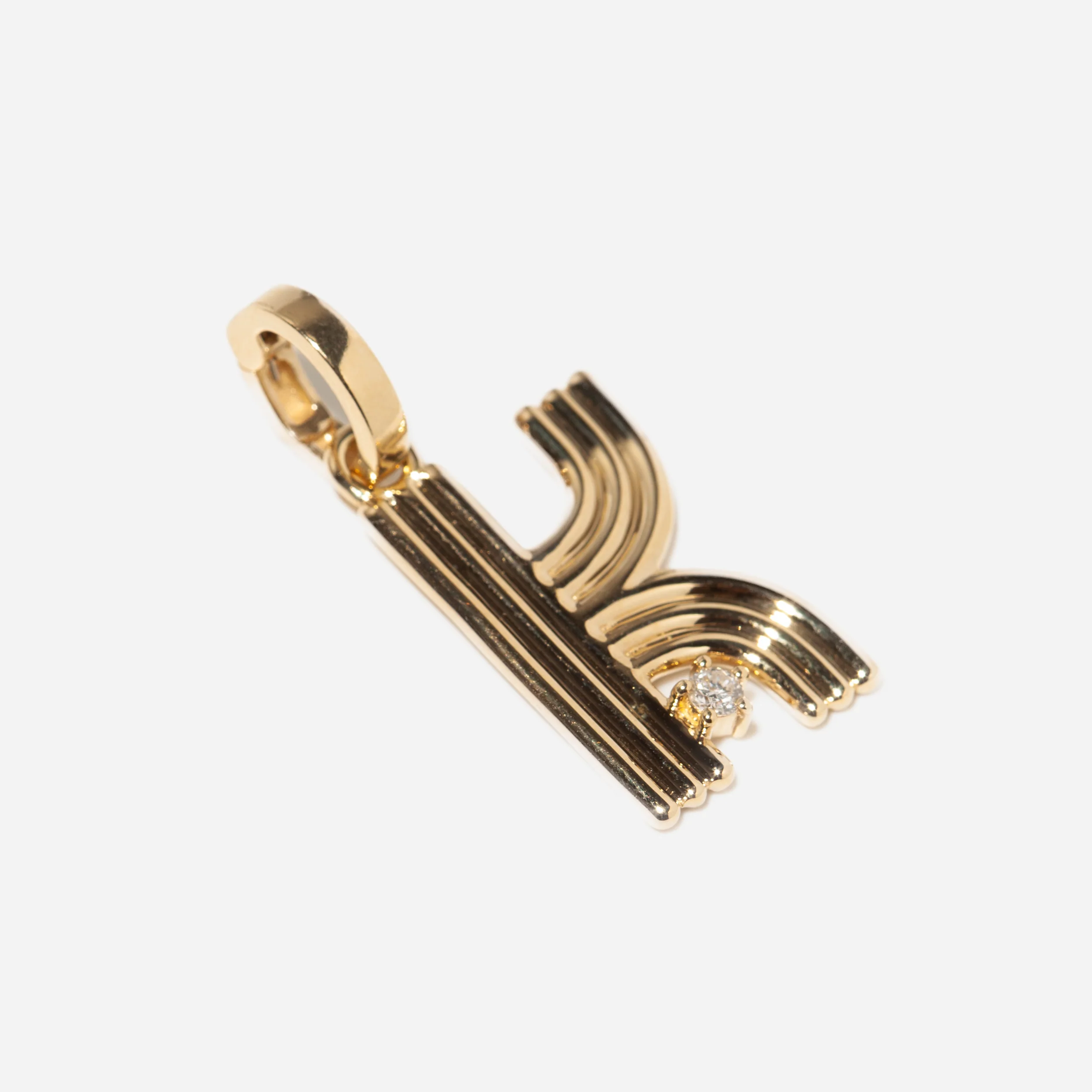 Groovy Diamond Initial Charm - Image 13