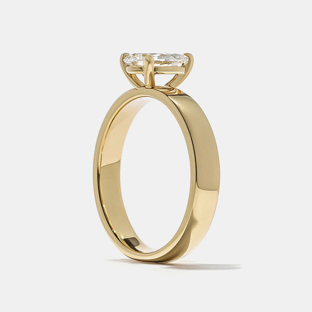 Laguna Pear Solitaire in Yellow Gold - Image 6