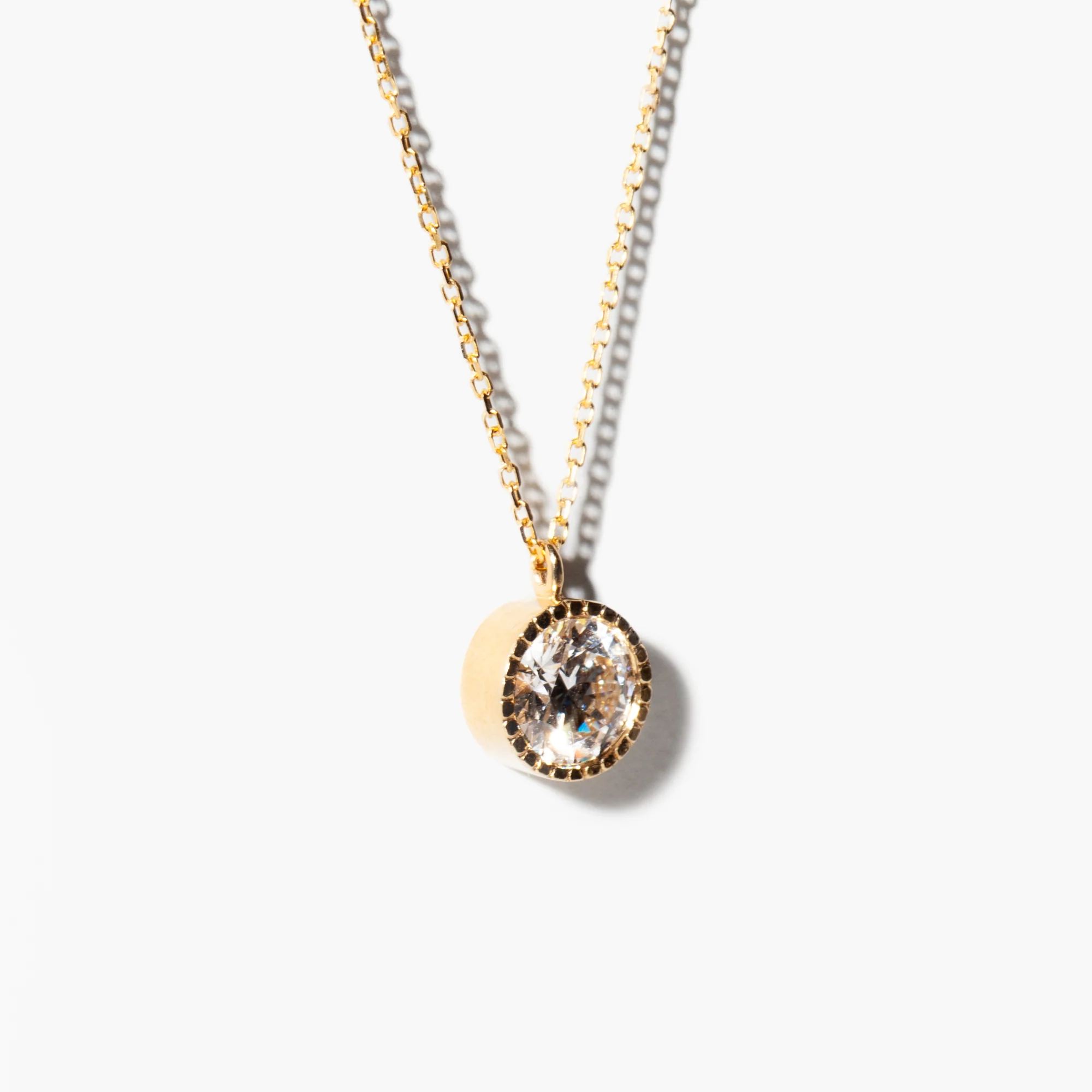 Large Diamond Magic Eye Necklace - Image 2