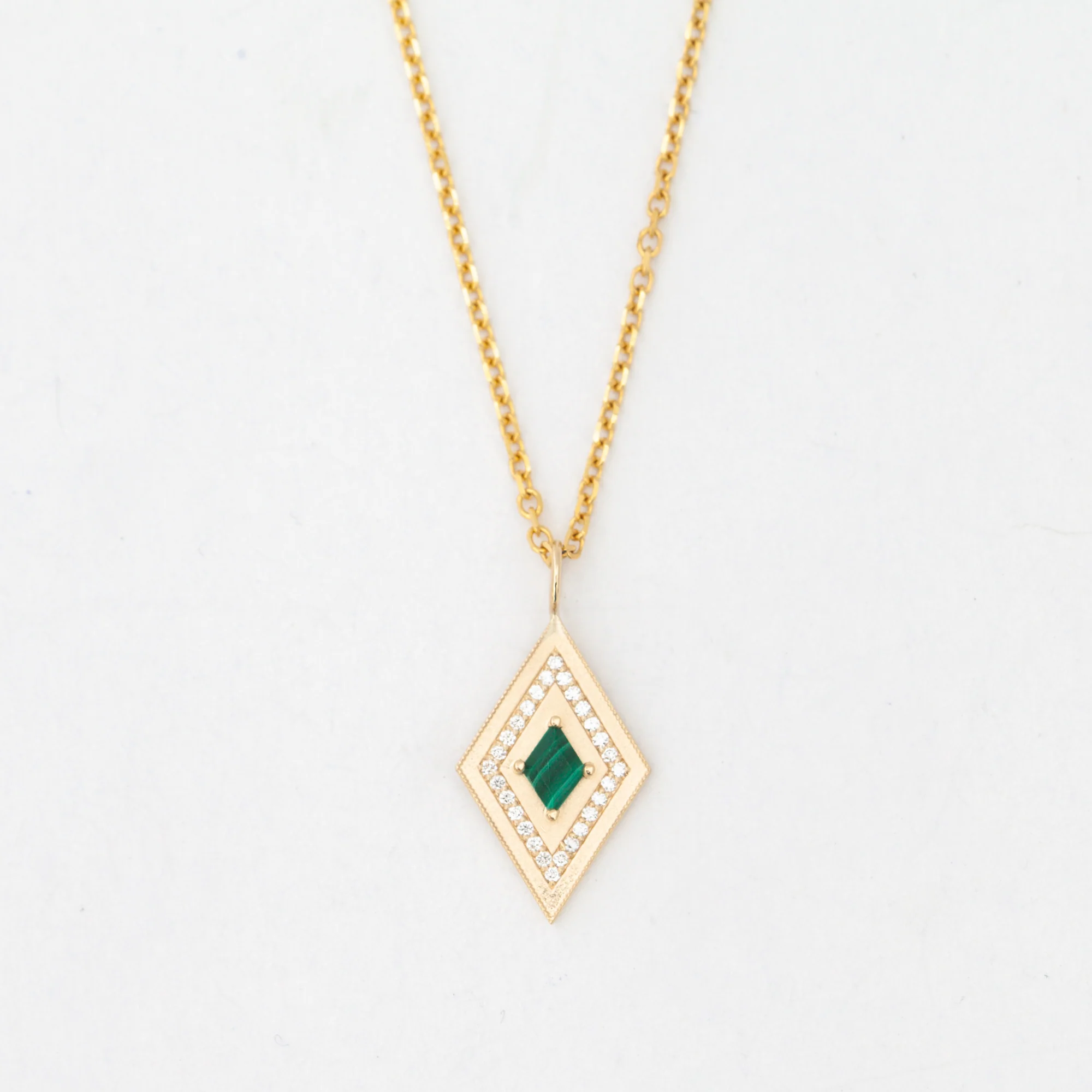 Large Malachite Theodora Amulet - Image 4