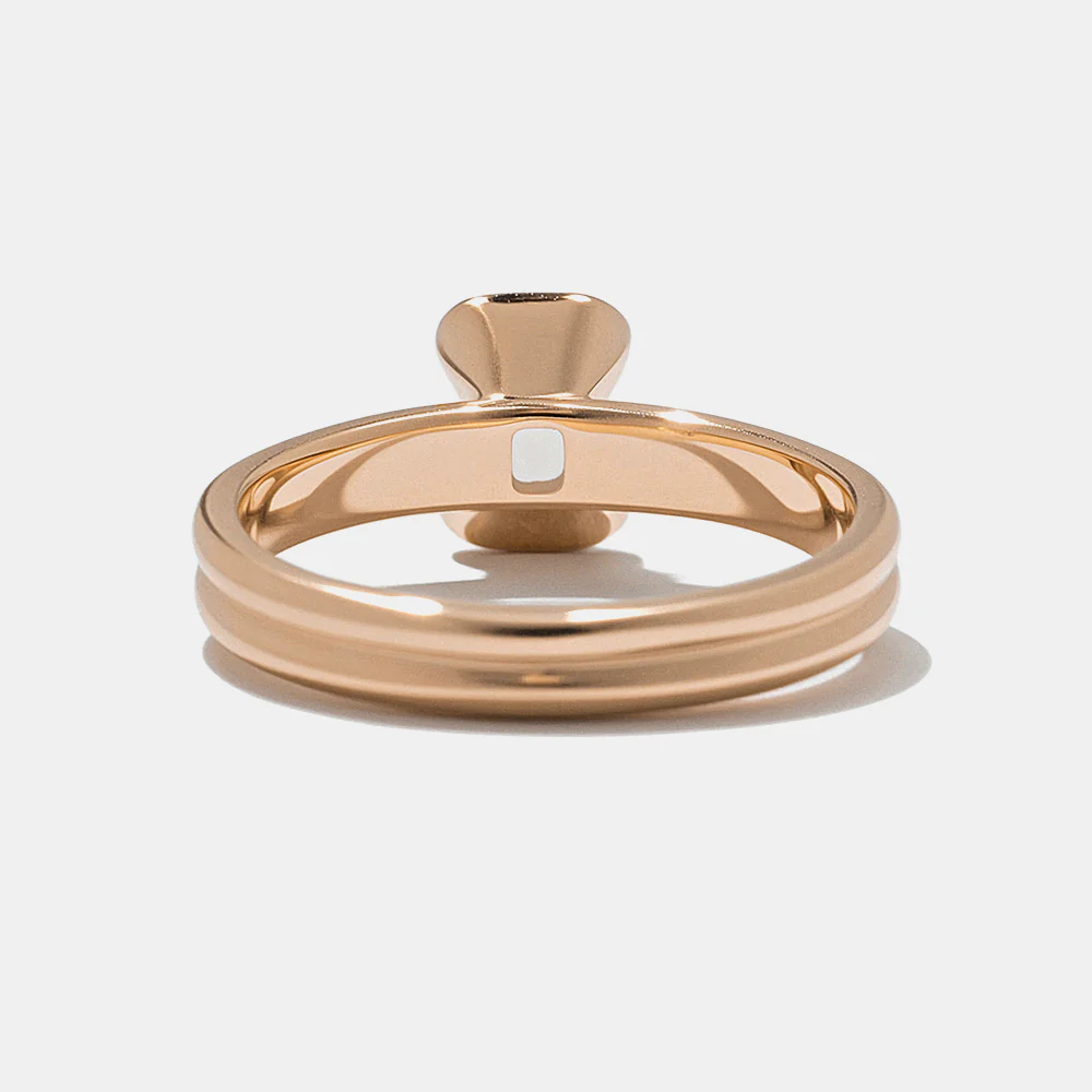 Larkin Emerald-Cut Solitaire in Rose Gold - Image 5