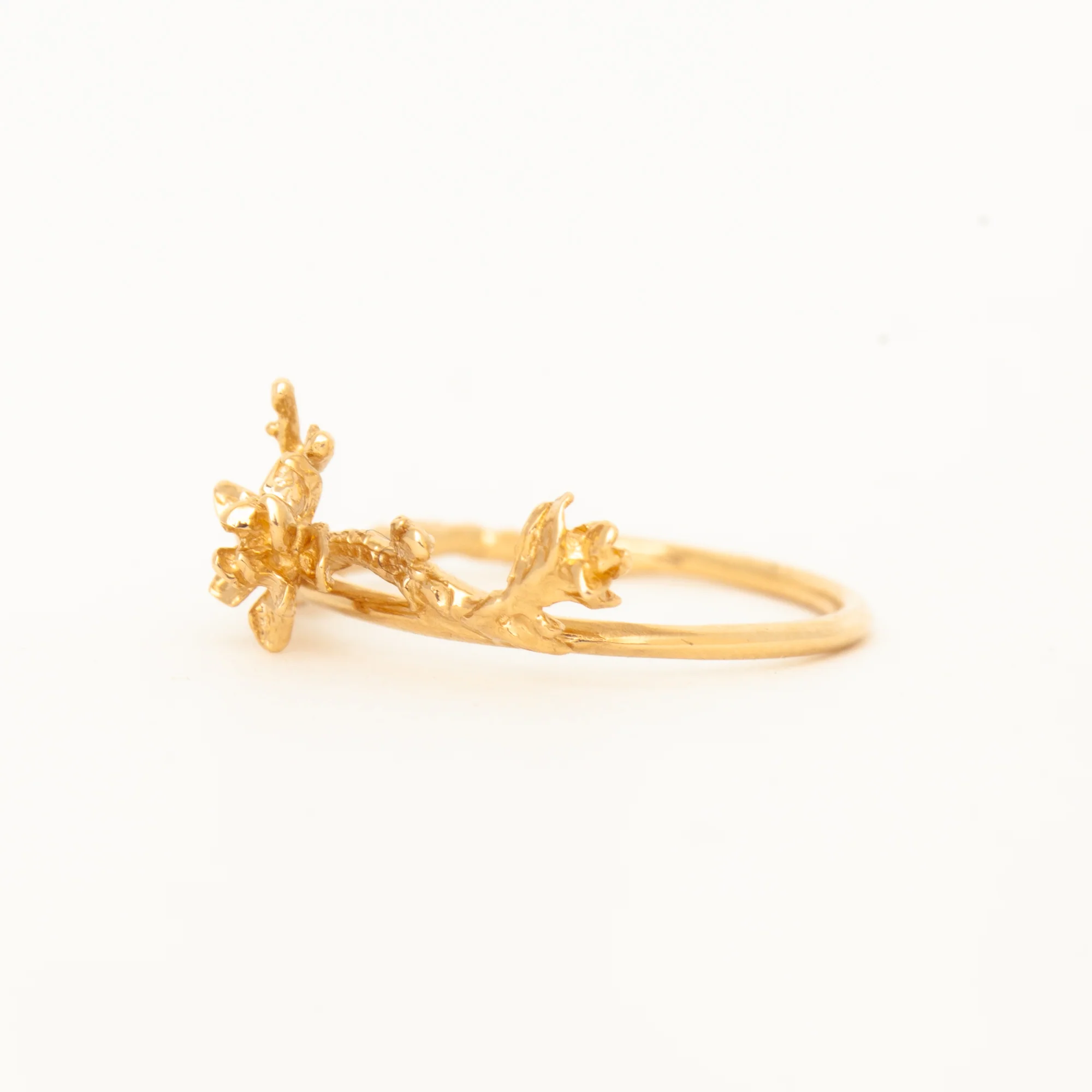 Magnolia on Sleeping Petal Garden Ring - Image 3
