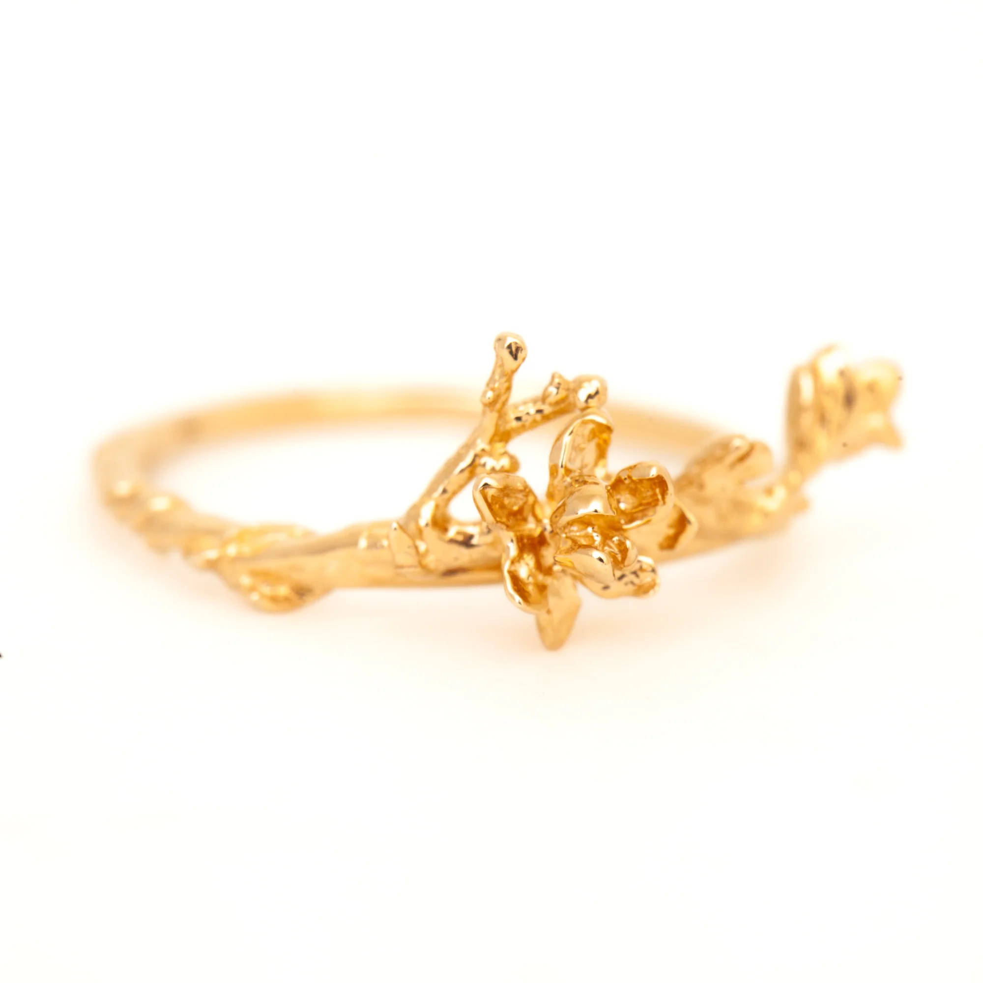 Magnolia on Sleeping Petal Garden Ring - Image 5