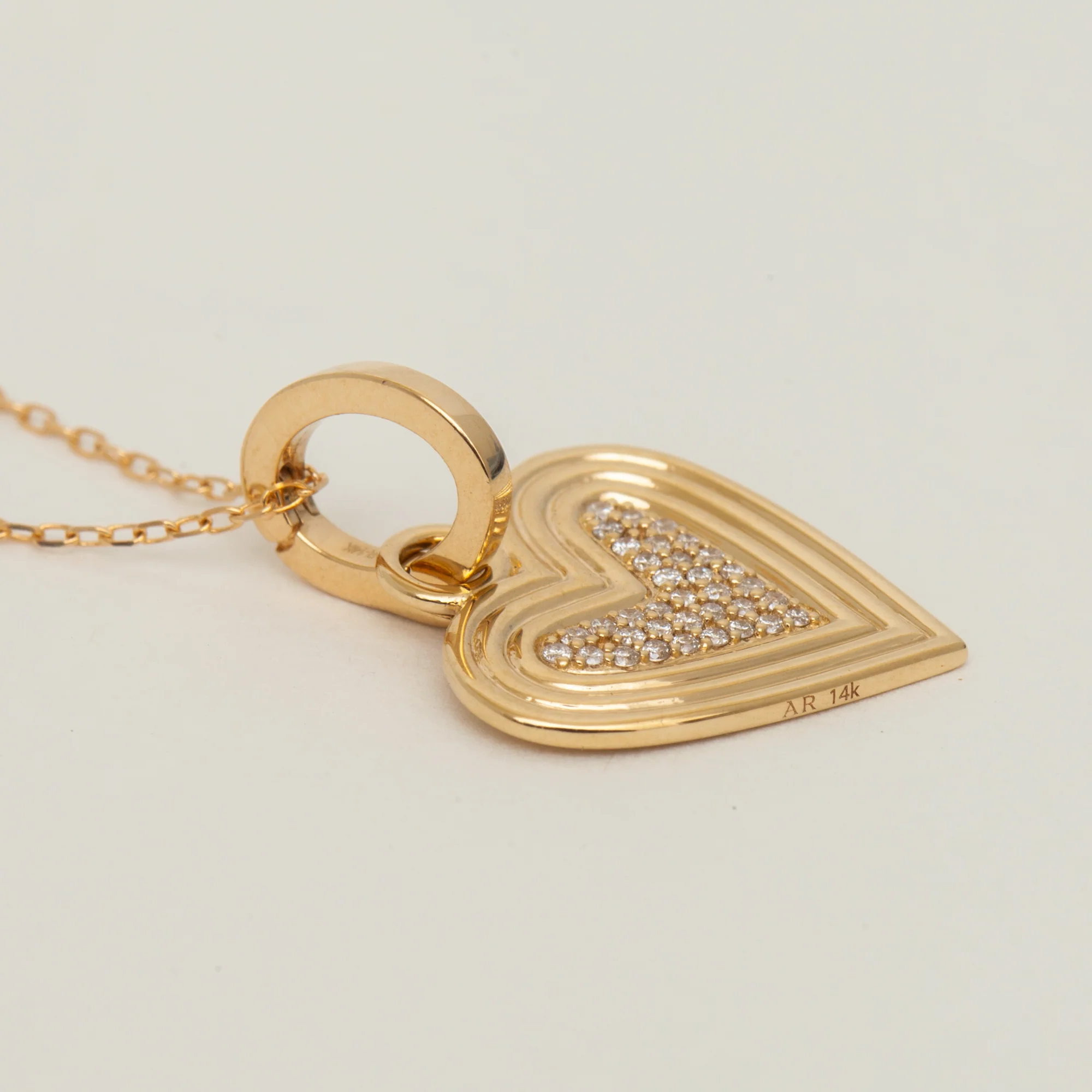 Make Your Move Pave Heart Hinged Charm - Image 3