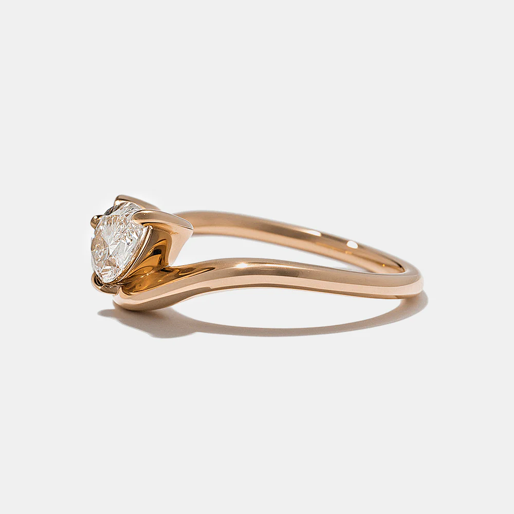 Marina Pear & Oval in Rose Gold - Image 4