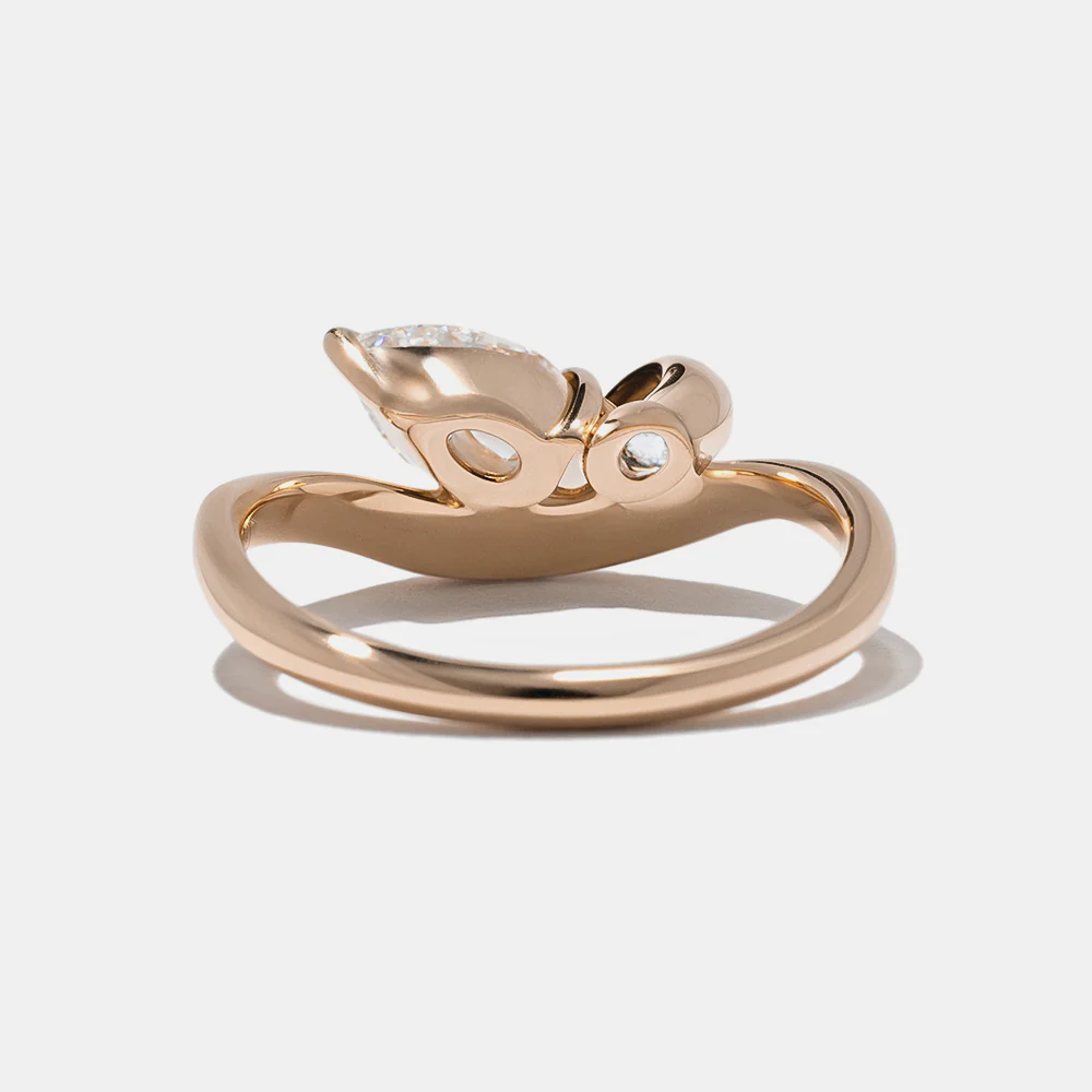Marina Pear & Oval in Rose Gold - Image 5