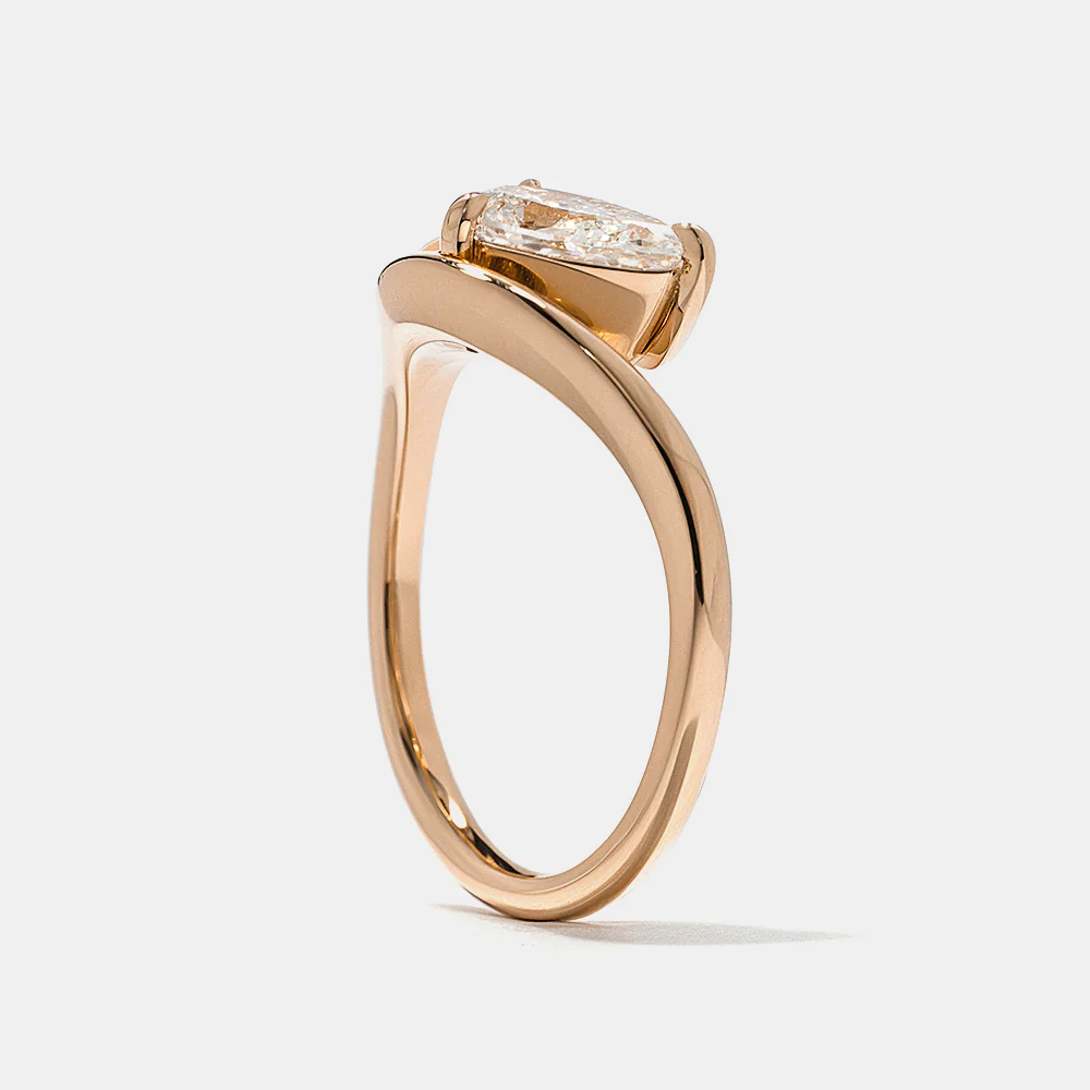 Marina Pear & Oval in Rose Gold - Image 6