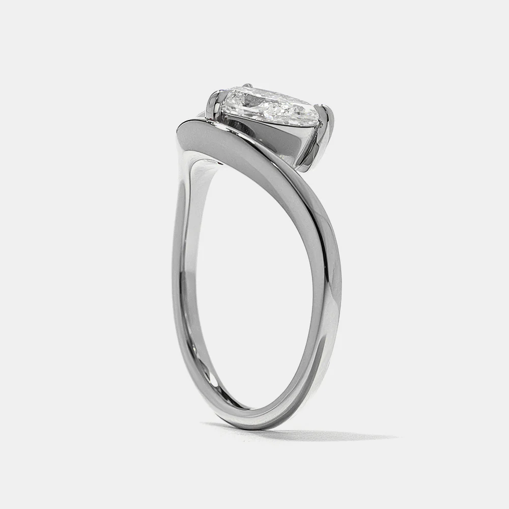 Marina Pear & Oval in Platinum - Image 6