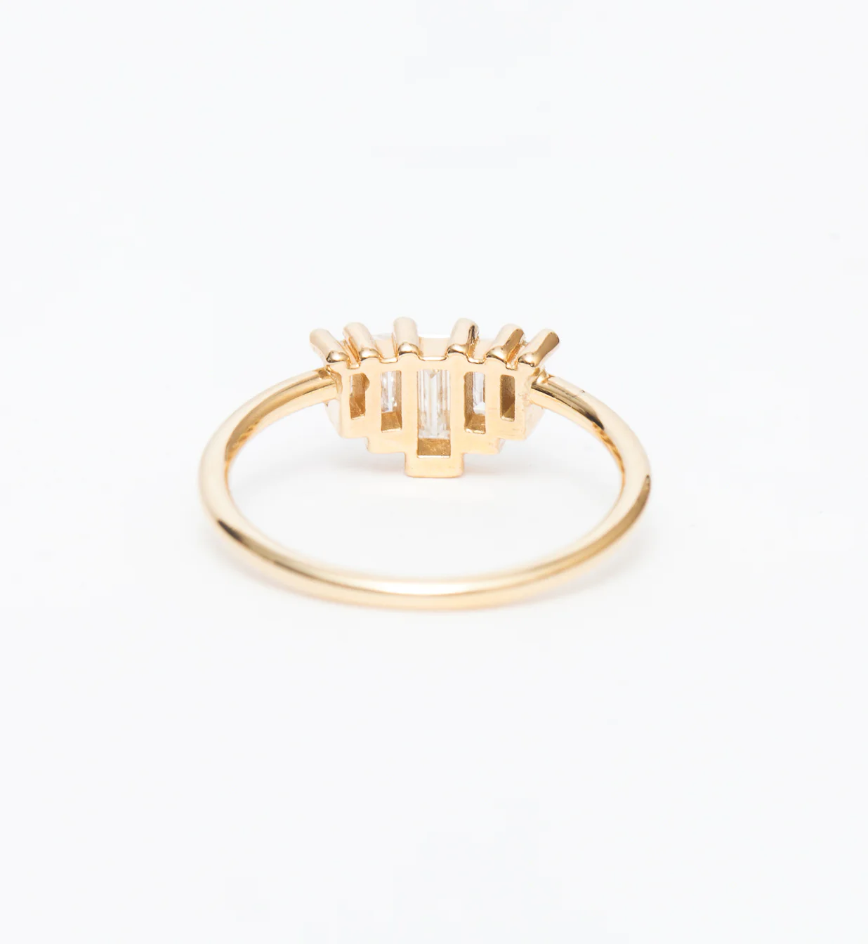 Medium Five Baguette Diamond Ring - Image 4